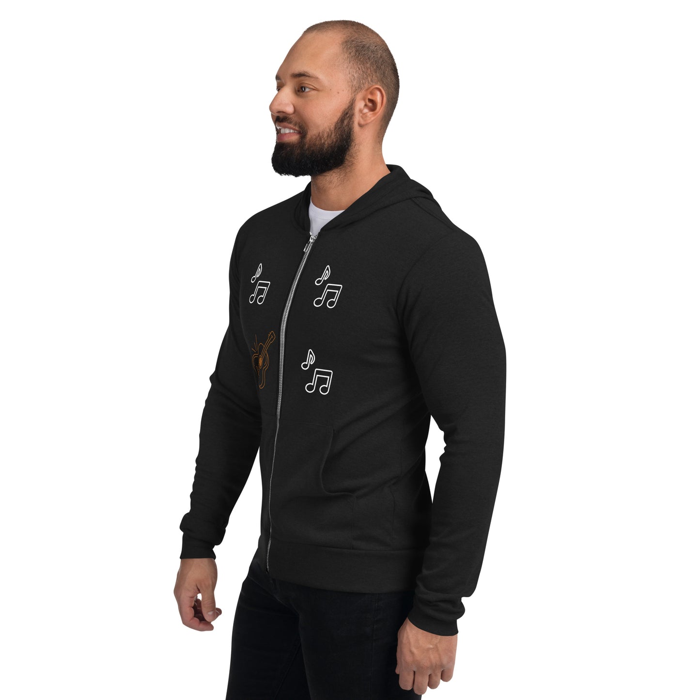GUITAR - Unisex zip hoodie - ELLACO