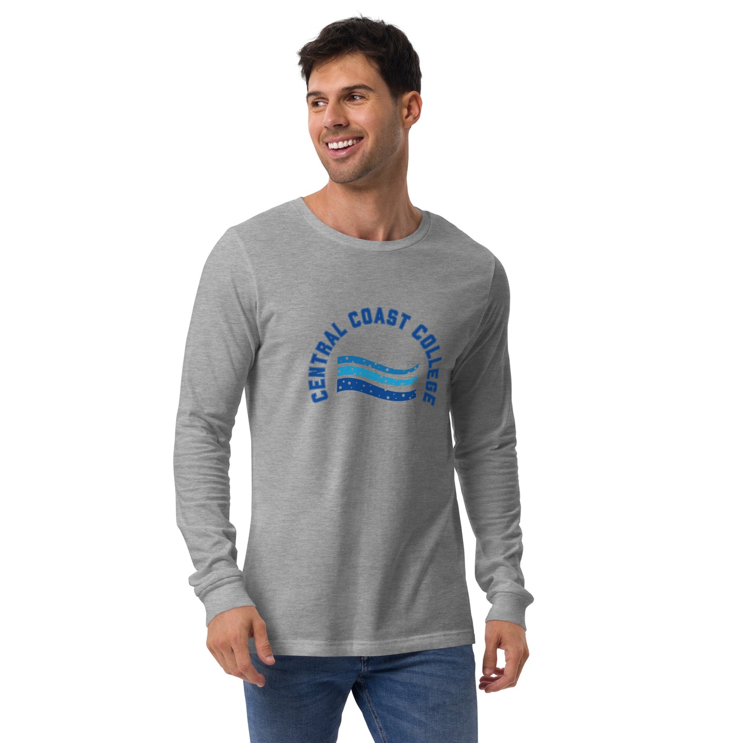 Camisa unisex de manga larga con ondas