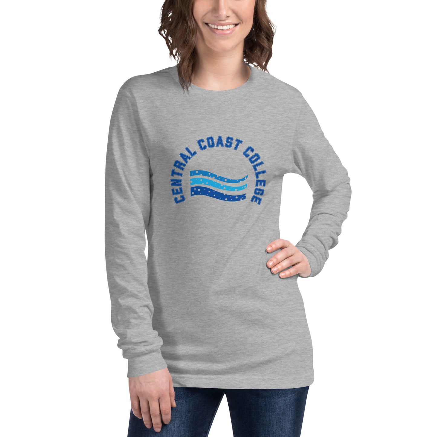 Camisa unisex de manga larga con ondas
