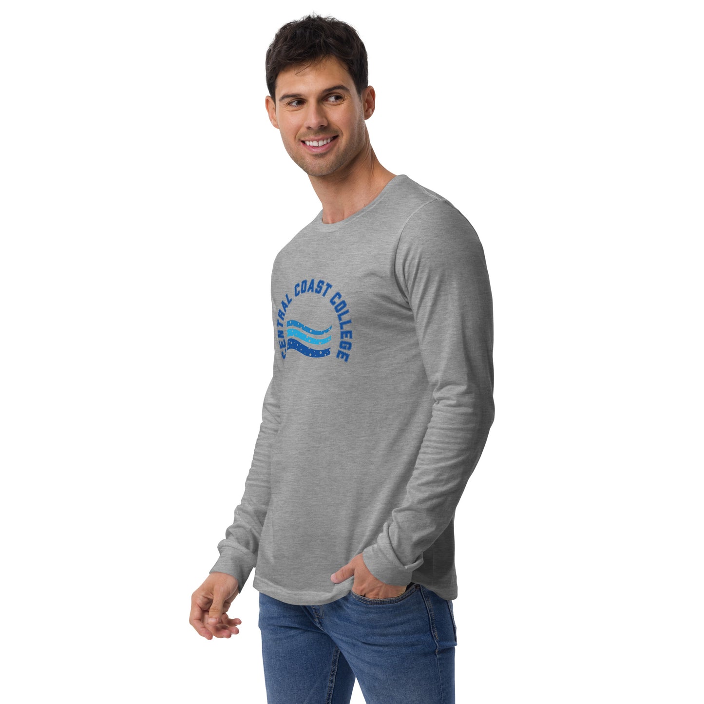 Camisa unisex de manga larga con ondas