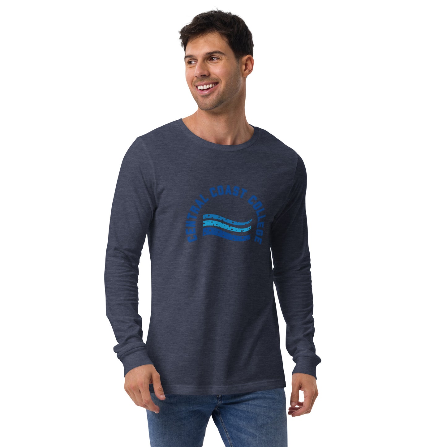 Camisa unisex de manga larga con ondas