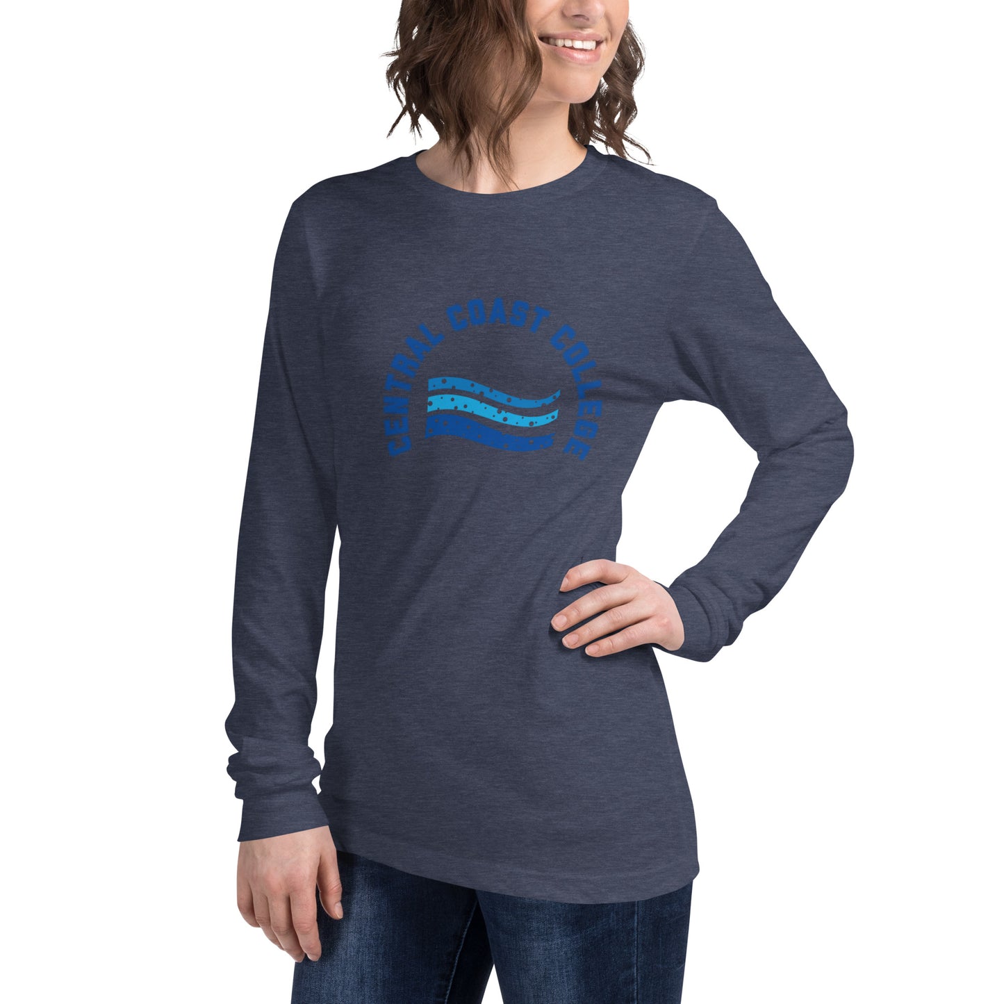 Camisa unisex de manga larga con ondas