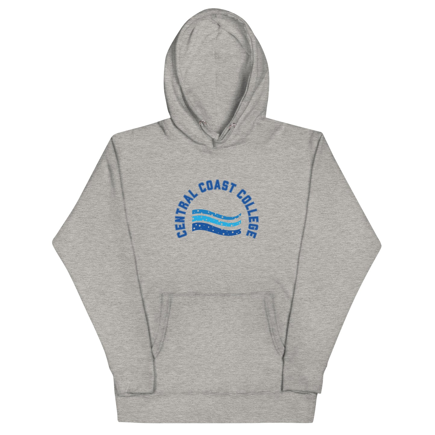 Sudadera unisex con capucha de algodón con ondas