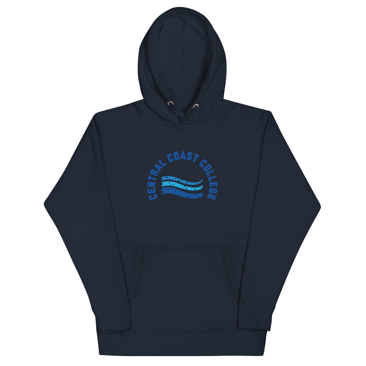 Sudadera unisex con capucha de algodón con ondas