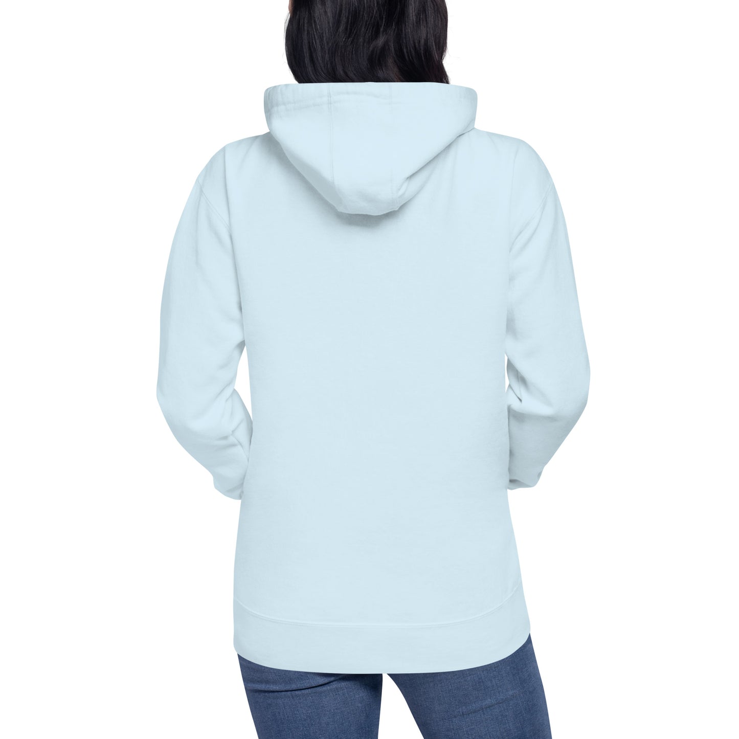 Sudadera unisex con capucha de algodón con ondas