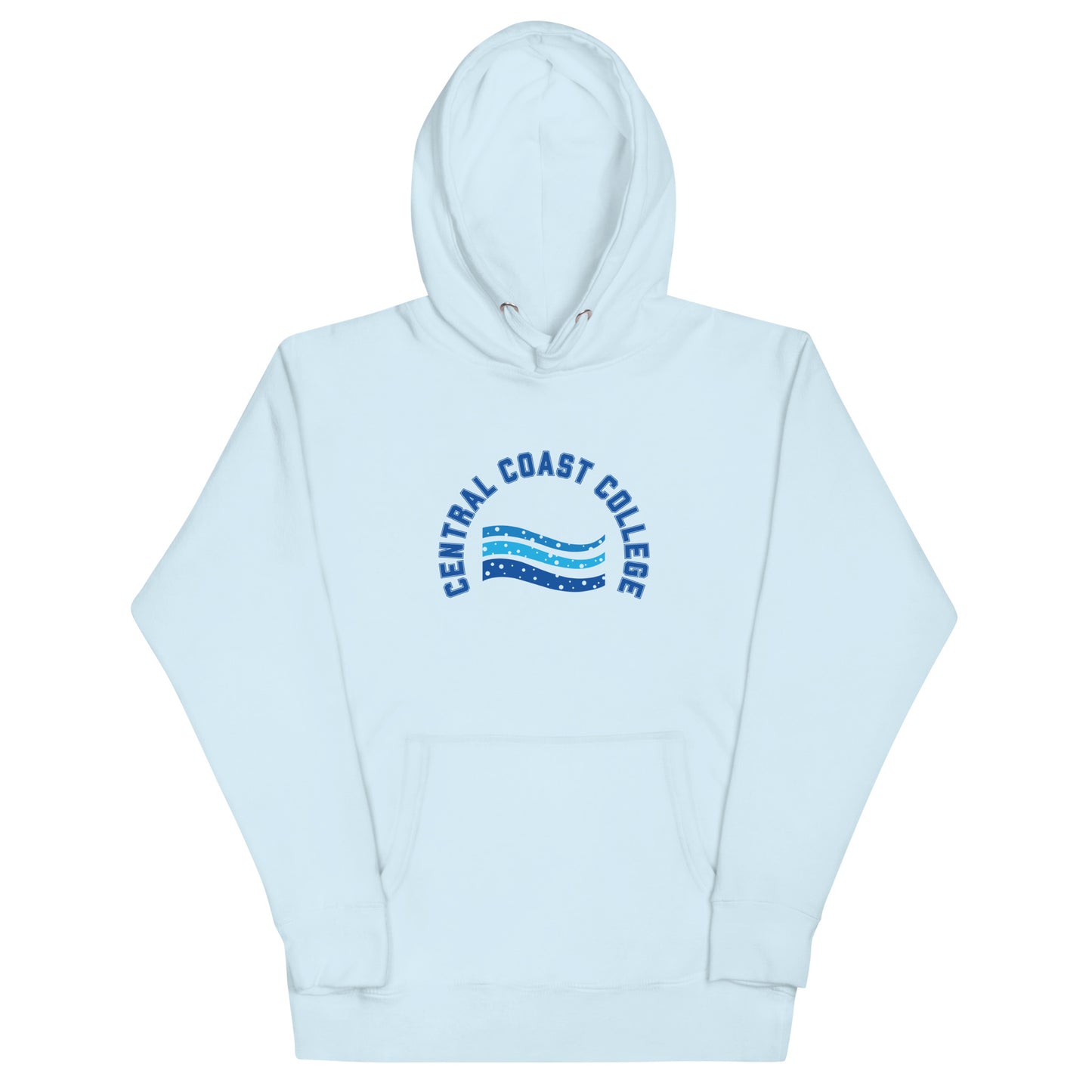Sudadera unisex con capucha de algodón con ondas