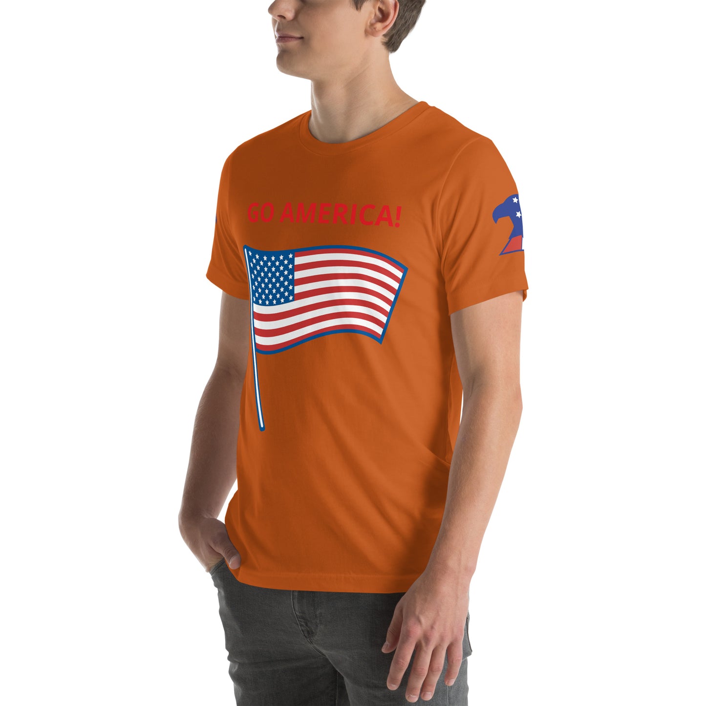 GO AMERICA! - Unisex t-shirt - ELLACO