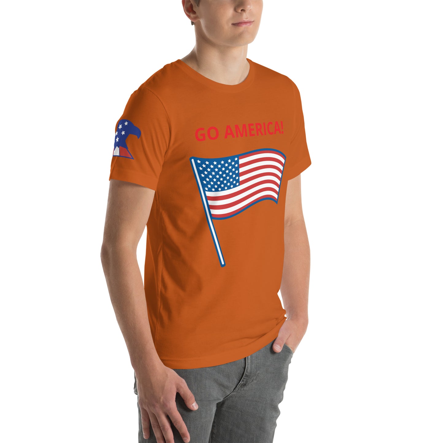 GO AMERICA! - Unisex t-shirt - ELLACO