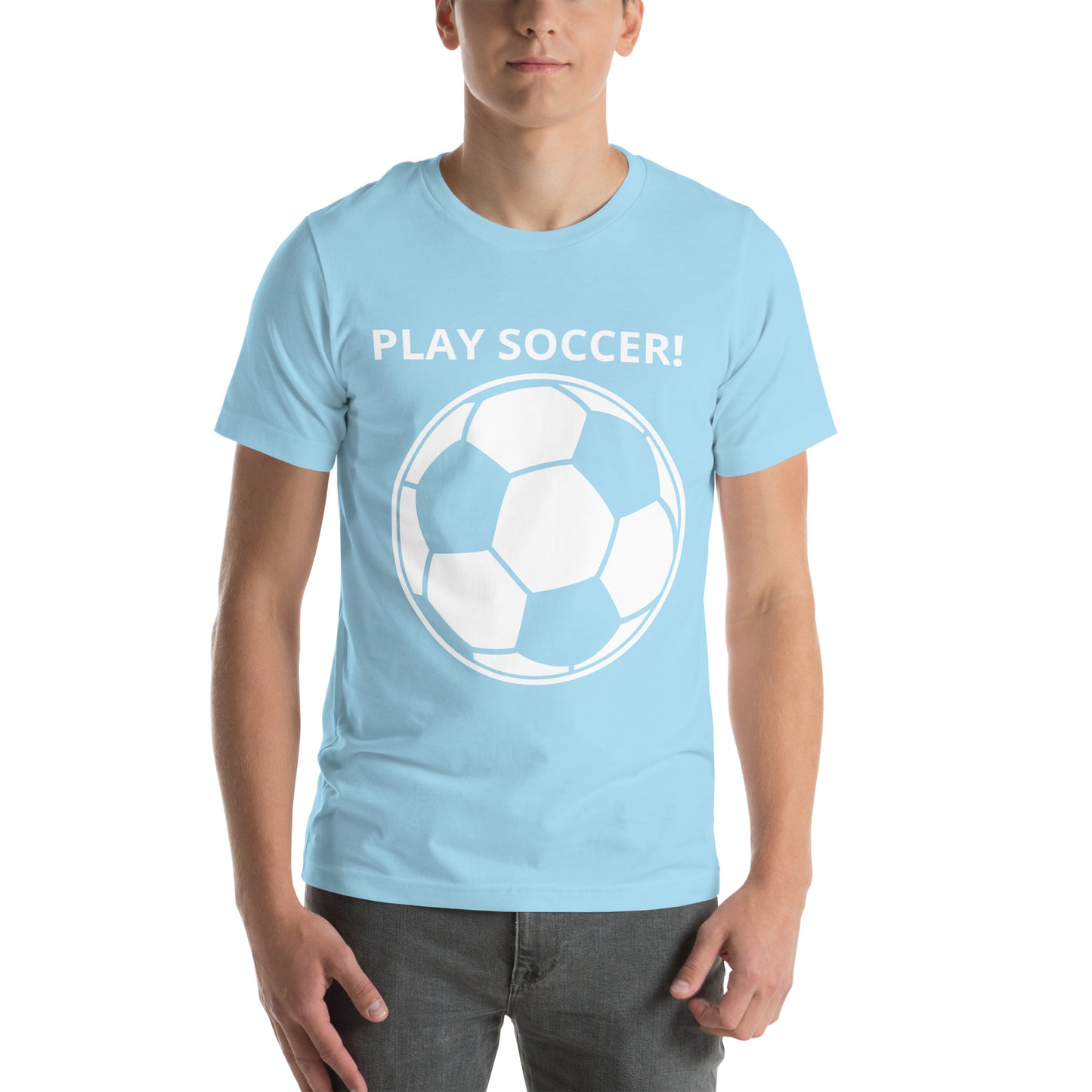 PLAY SOCCER! - Unisex t-shirt - ELLACO