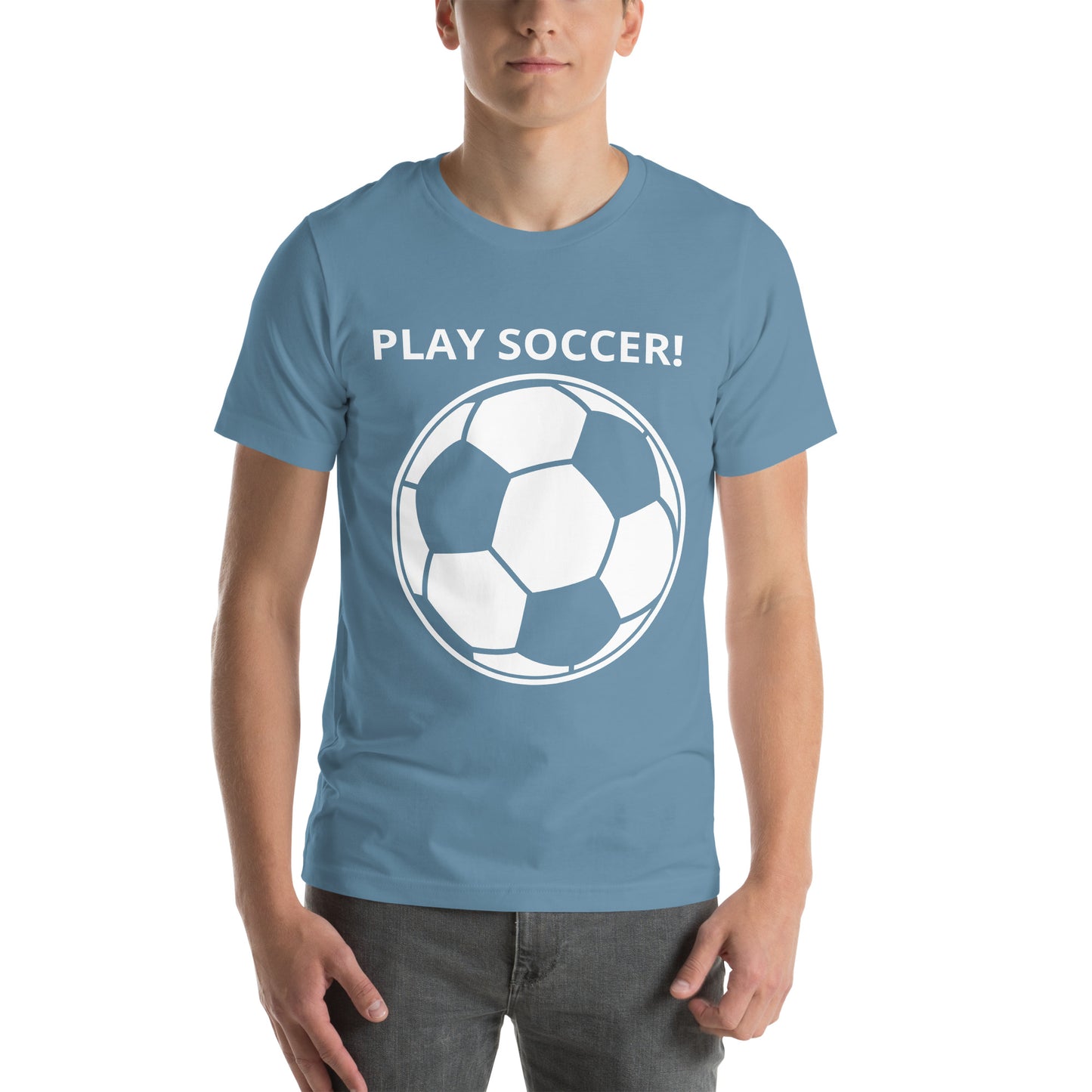 PLAY SOCCER! - Unisex t-shirt - ELLACO