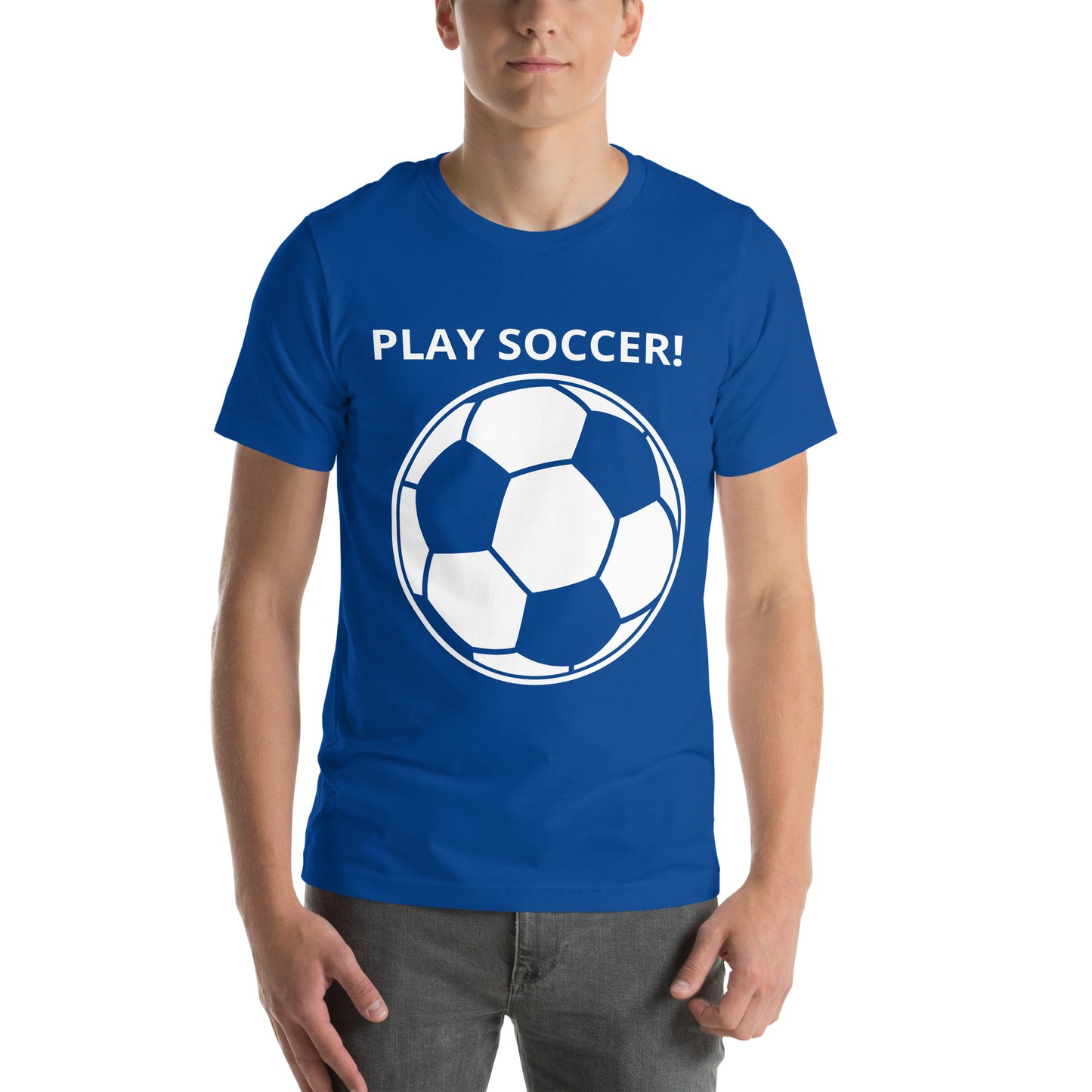 PLAY SOCCER! - Unisex t-shirt - ELLACO