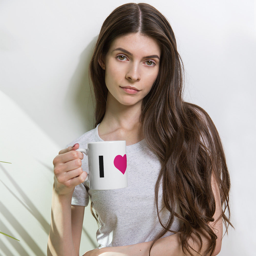¡ME AMO! - Taza blanca brillante - ELLACO