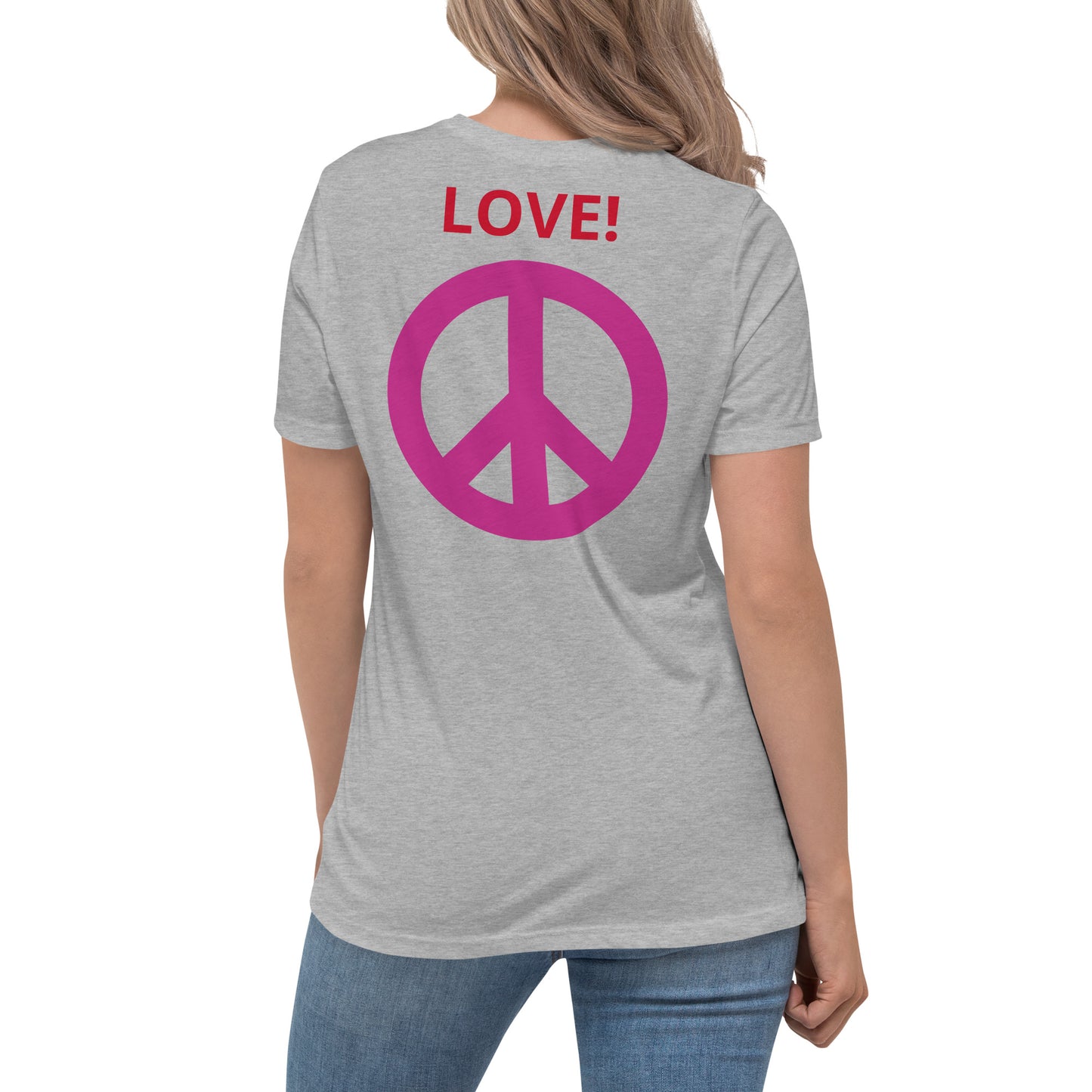 Camiseta BFF & Peace - Camiseta relajada para mujer - ELLACO