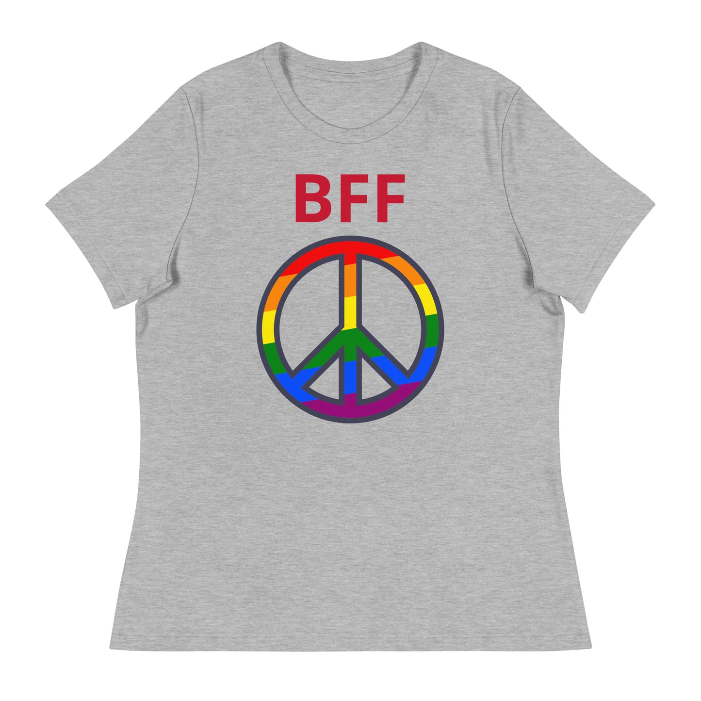 Camiseta BFF & Peace - Camiseta relajada para mujer - ELLACO