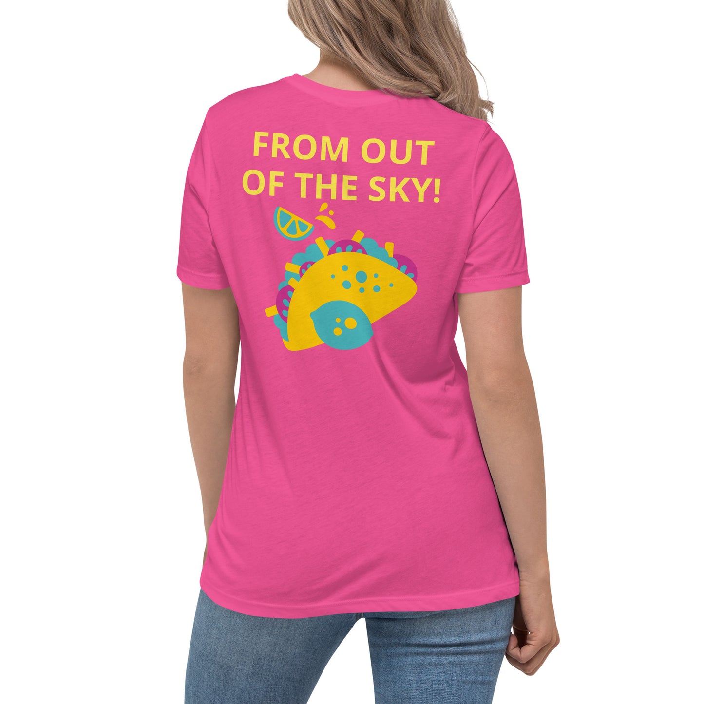¡Está lloviendo tacos! - Camiseta relajada para mujer - ELLACO