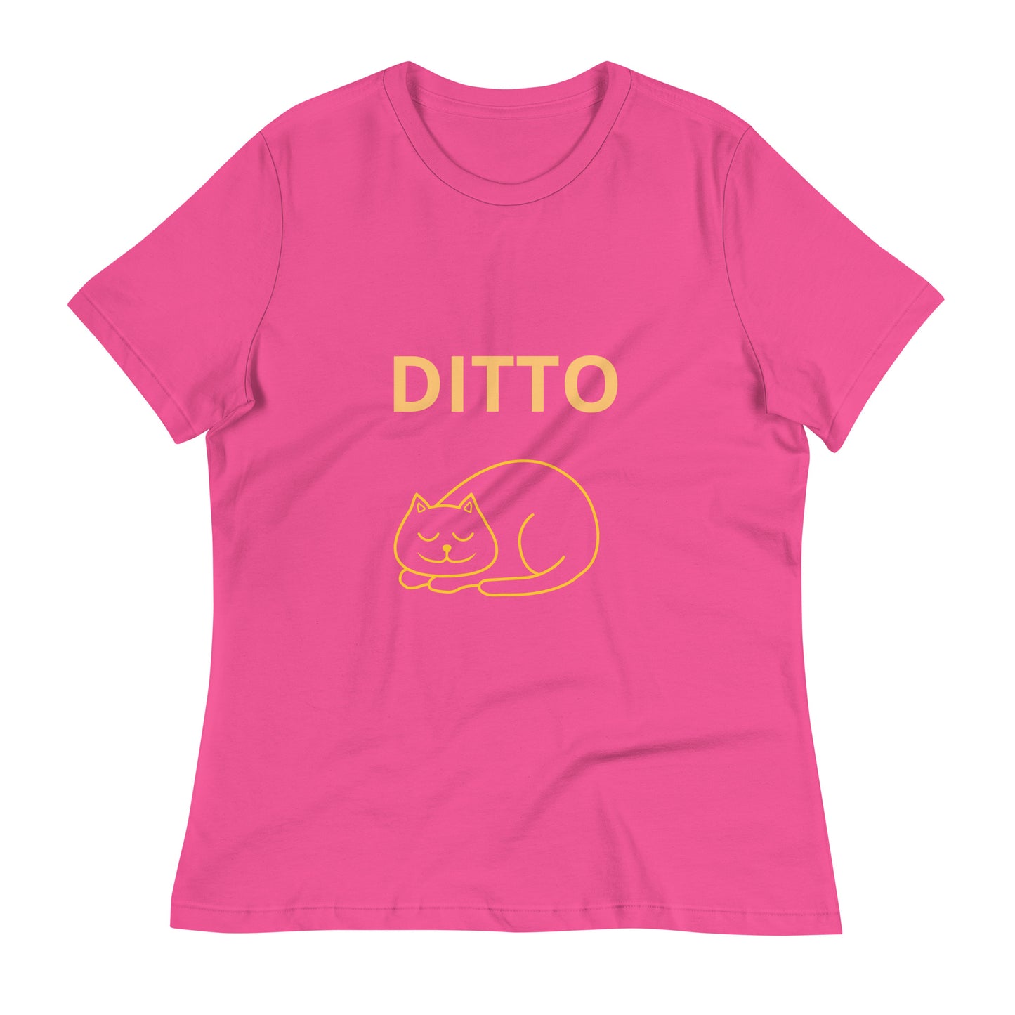 Sleeping Ditto Cat - Women's T-shirt - Bella+Canvas - ELLACO