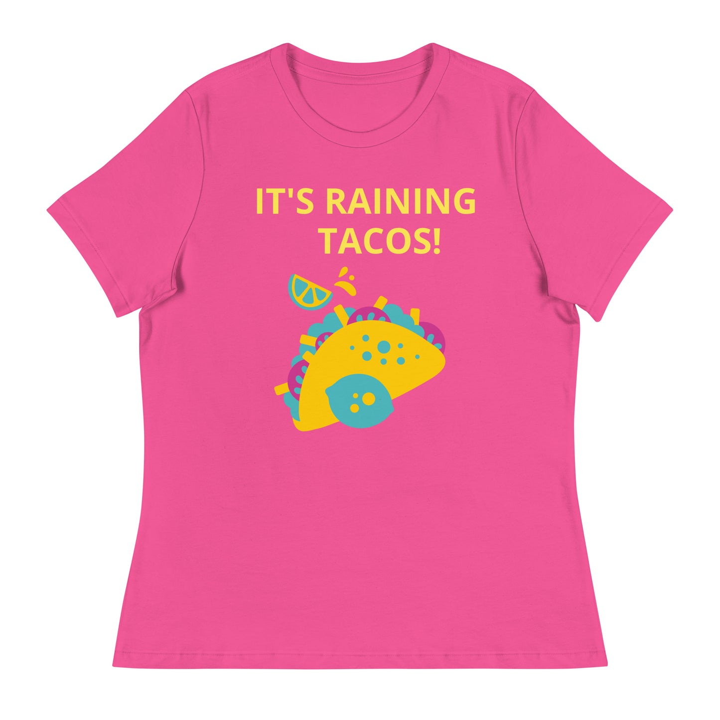 ¡Está lloviendo tacos! - Camiseta relajada para mujer - ELLACO