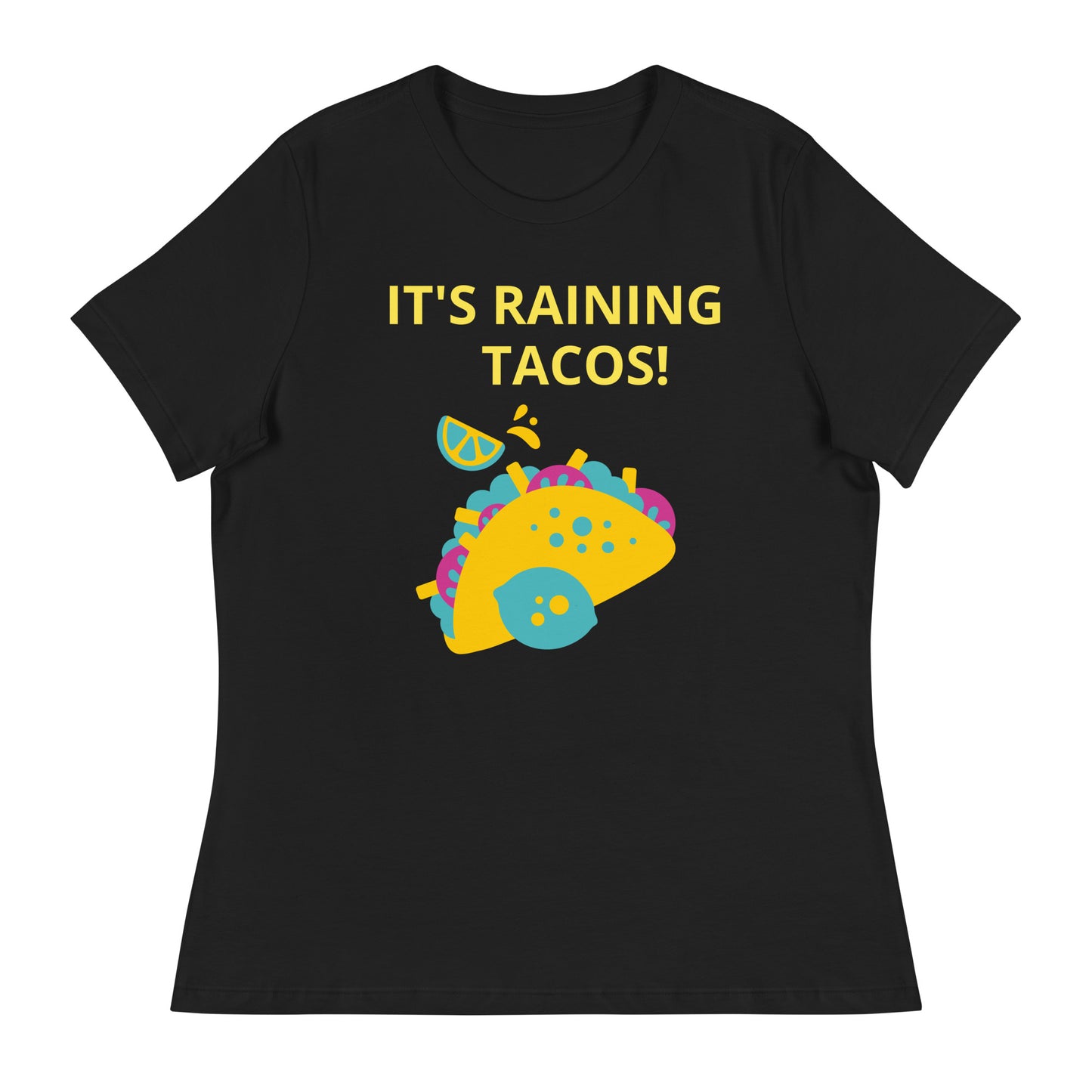 ¡Está lloviendo tacos! - Camiseta relajada para mujer - ELLACO