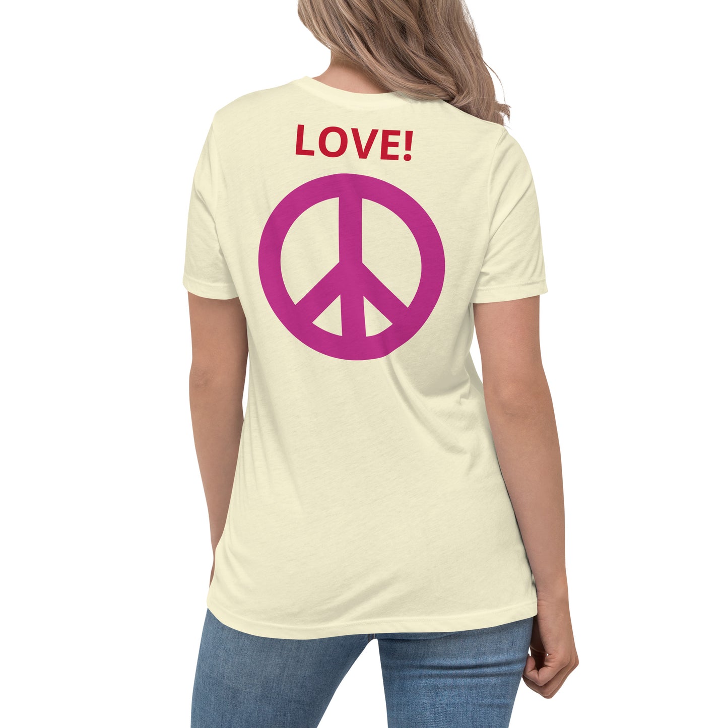 Camiseta BFF & Peace - Camiseta relajada para mujer - ELLACO
