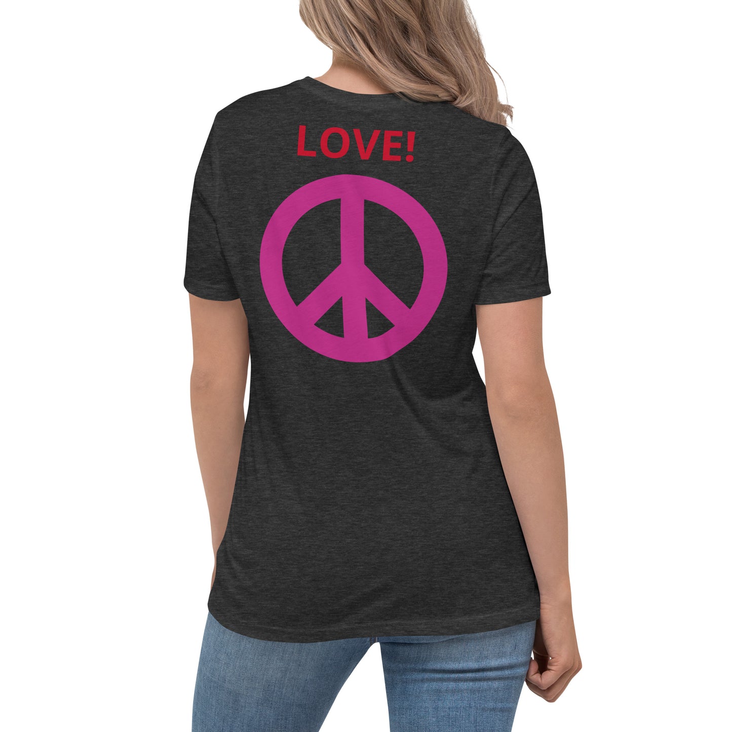 Camiseta BFF & Peace - Camiseta relajada para mujer - ELLACO