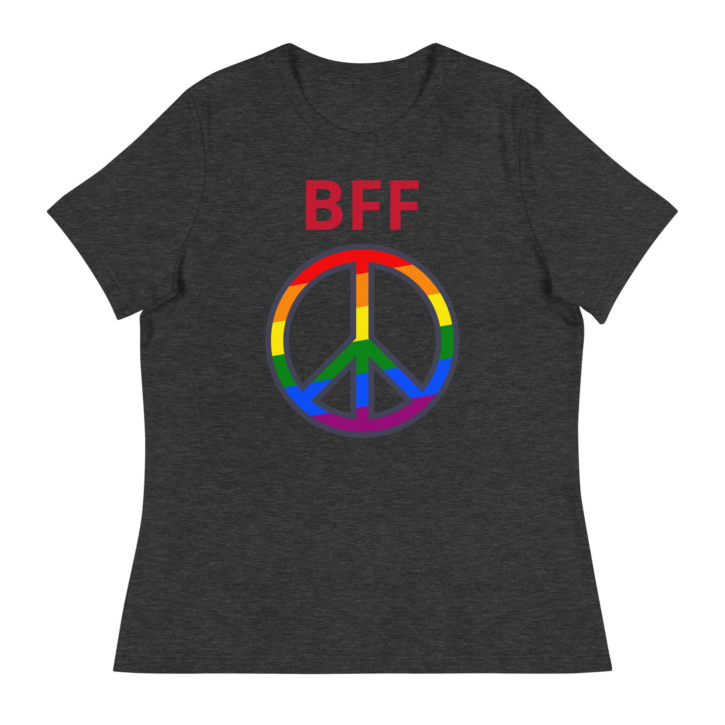 Camiseta BFF & Peace - Camiseta relajada para mujer - ELLACO