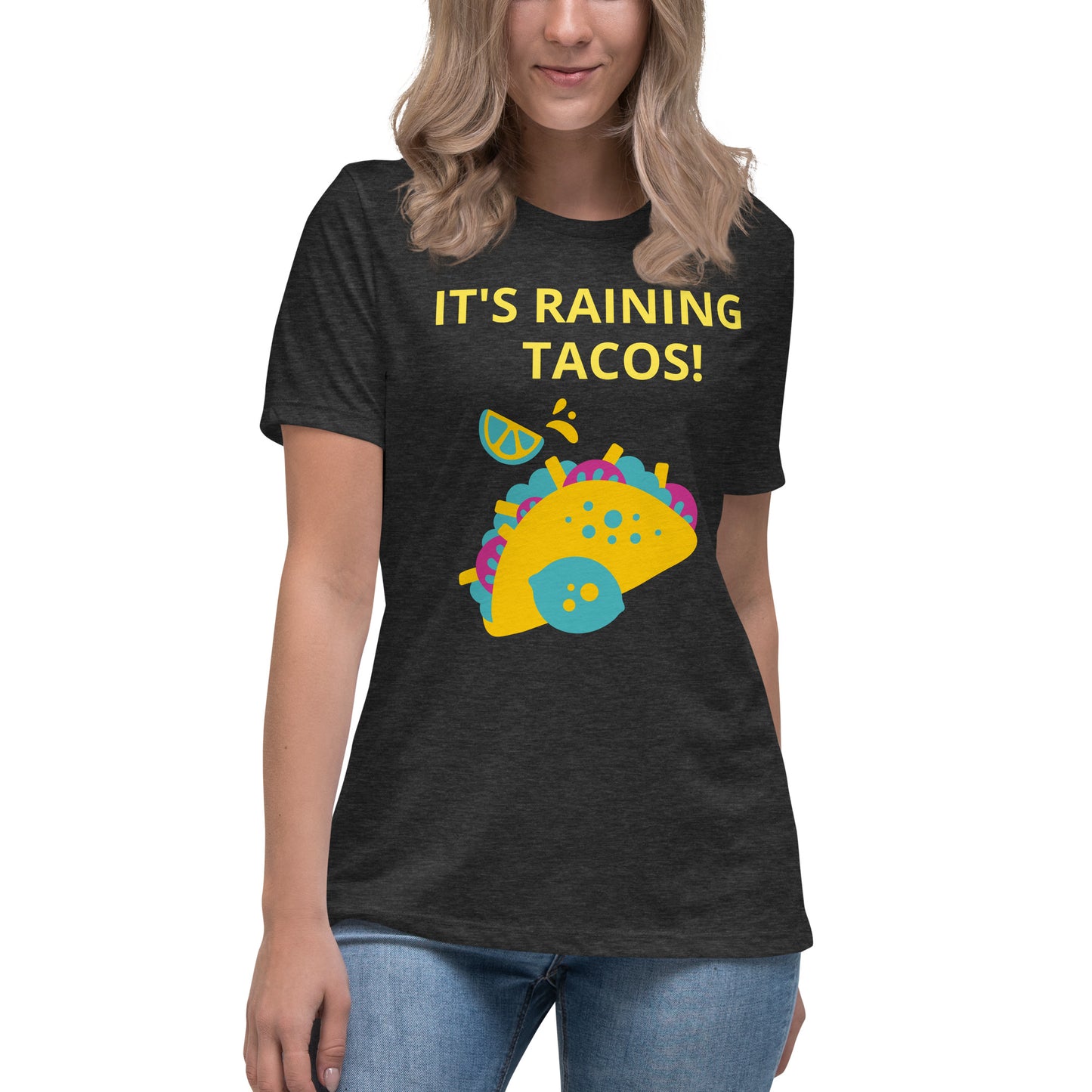 ¡Está lloviendo tacos! - Camiseta relajada para mujer - ELLACO