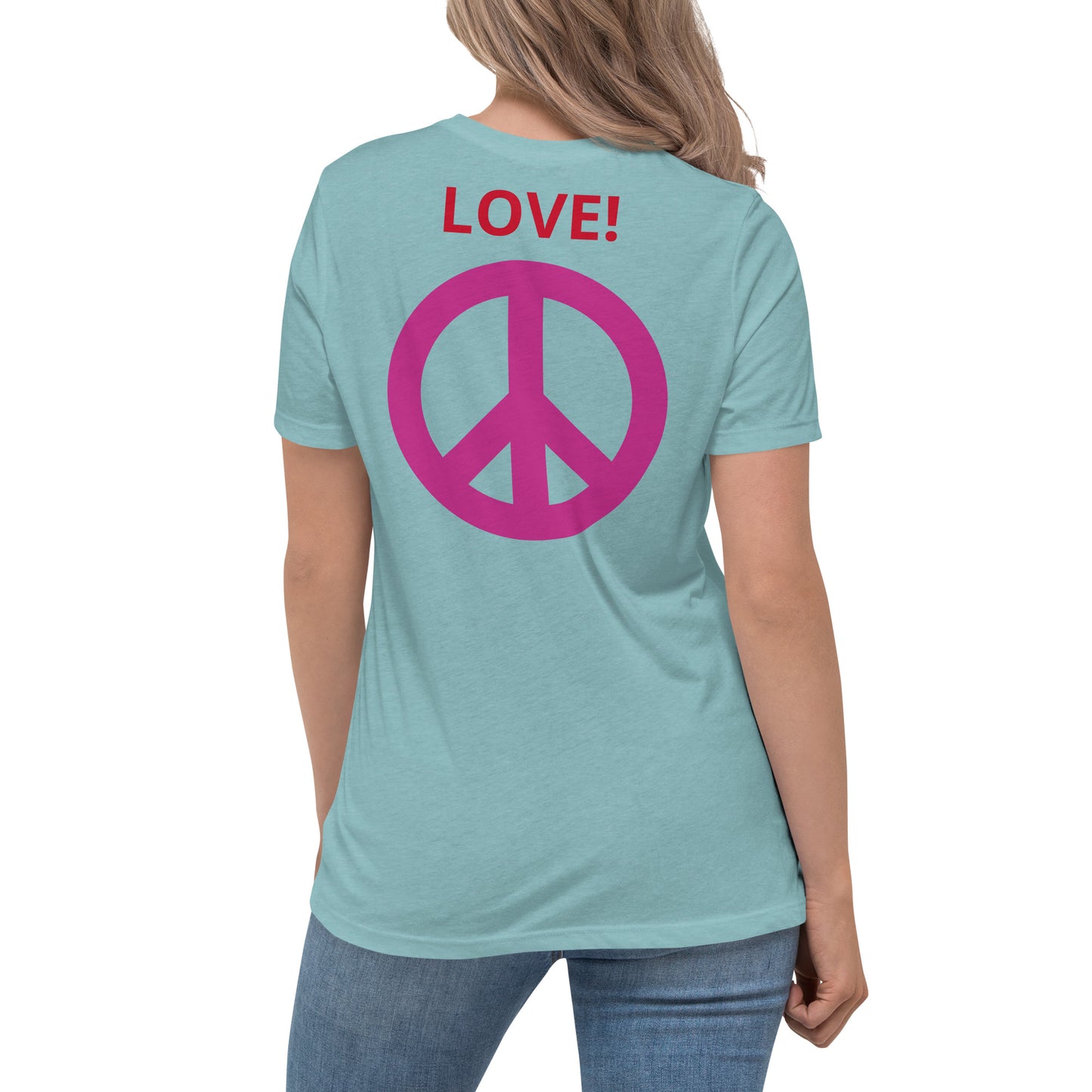 Camiseta BFF & Peace - Camiseta relajada para mujer - ELLACO
