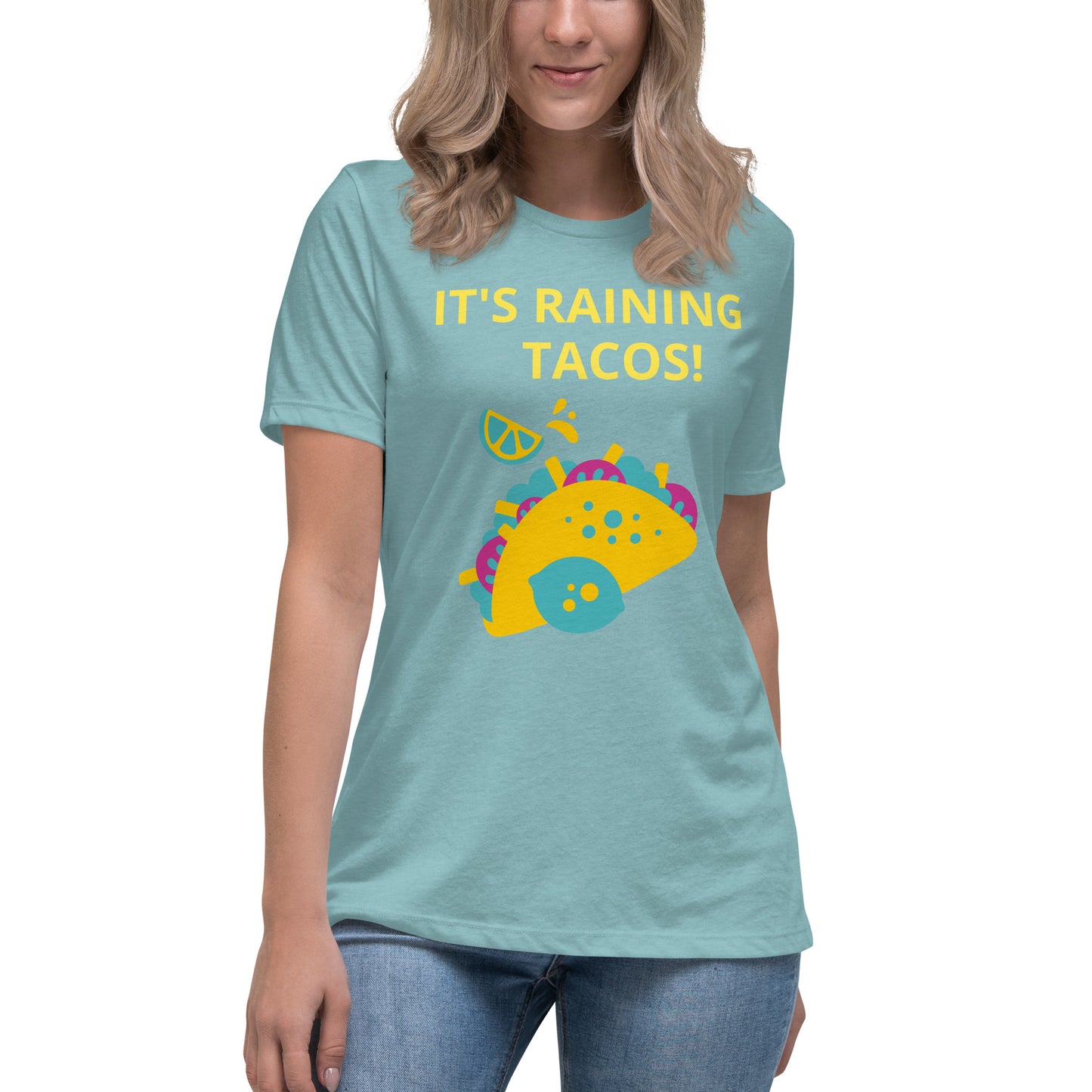 ¡Está lloviendo tacos! - Camiseta relajada para mujer - ELLACO