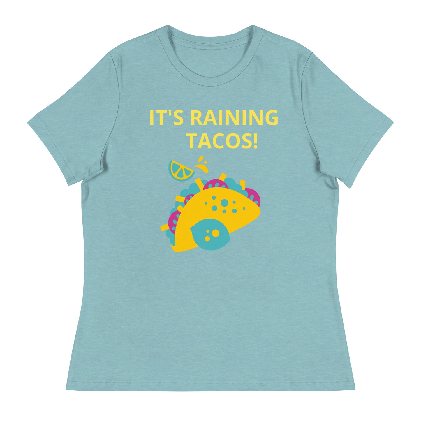 ¡Está lloviendo tacos! - Camiseta relajada para mujer - ELLACO