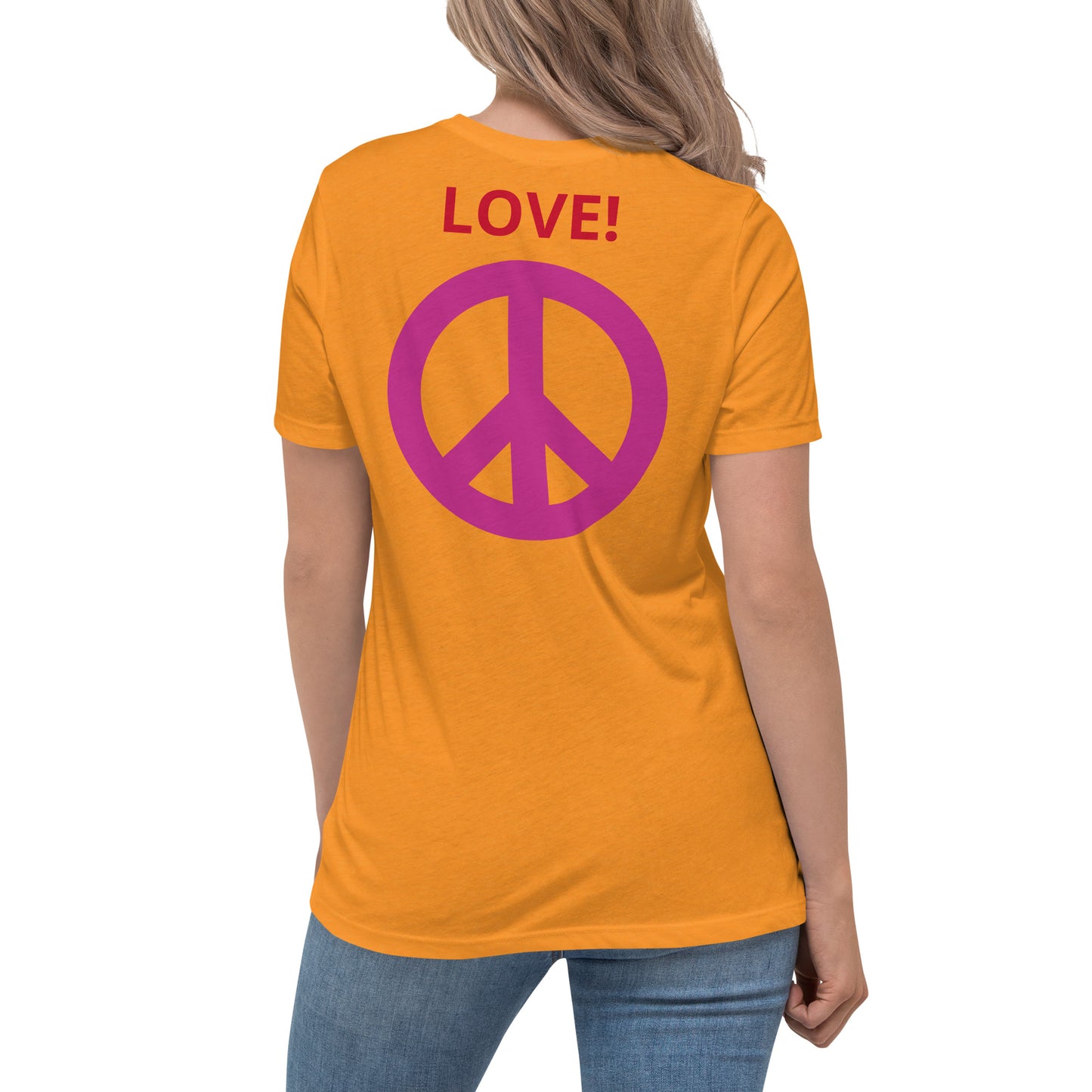 Camiseta BFF & Peace - Camiseta relajada para mujer - ELLACO