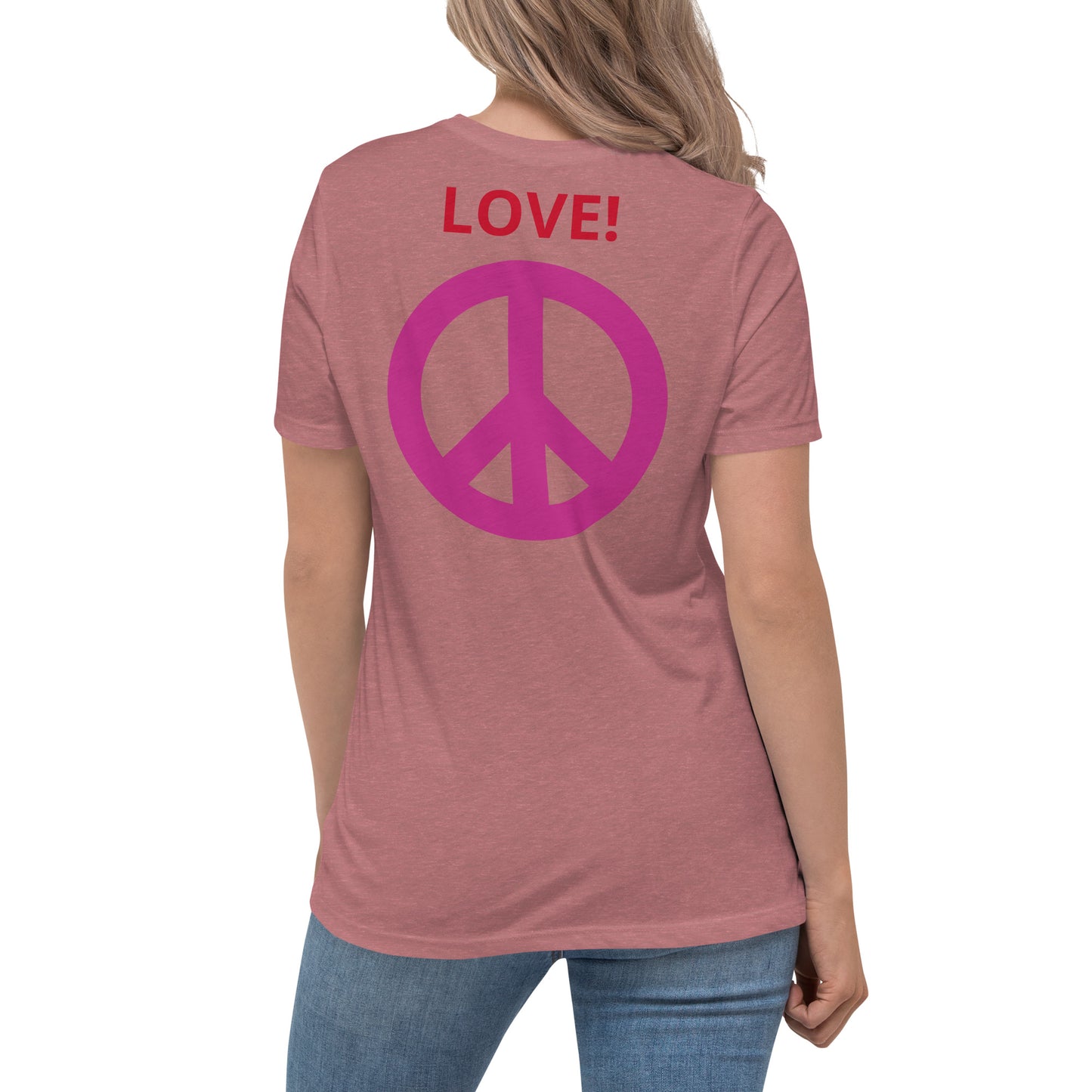 Camiseta BFF & Peace - Camiseta relajada para mujer - ELLACO
