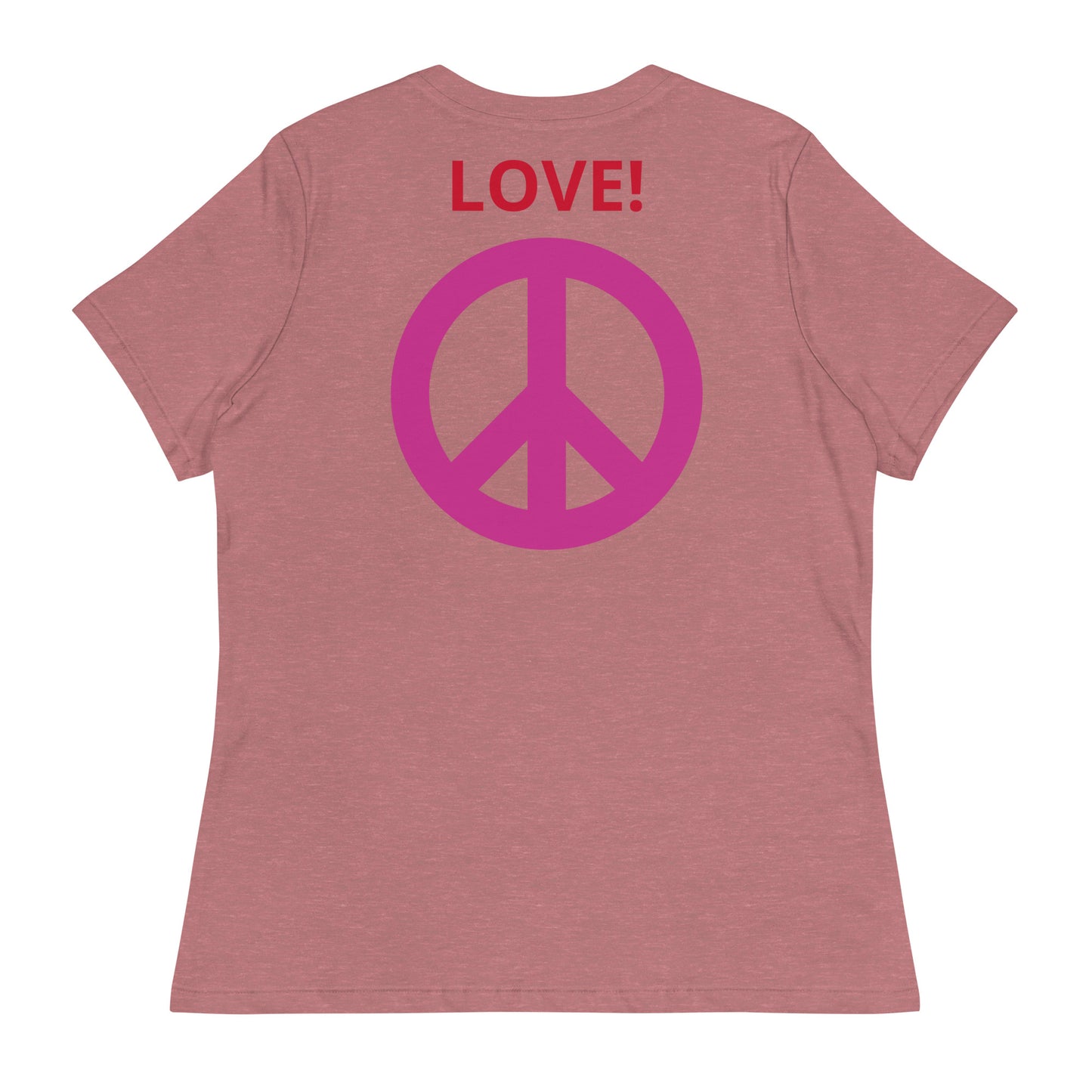 Camiseta BFF & Peace - Camiseta relajada para mujer - ELLACO