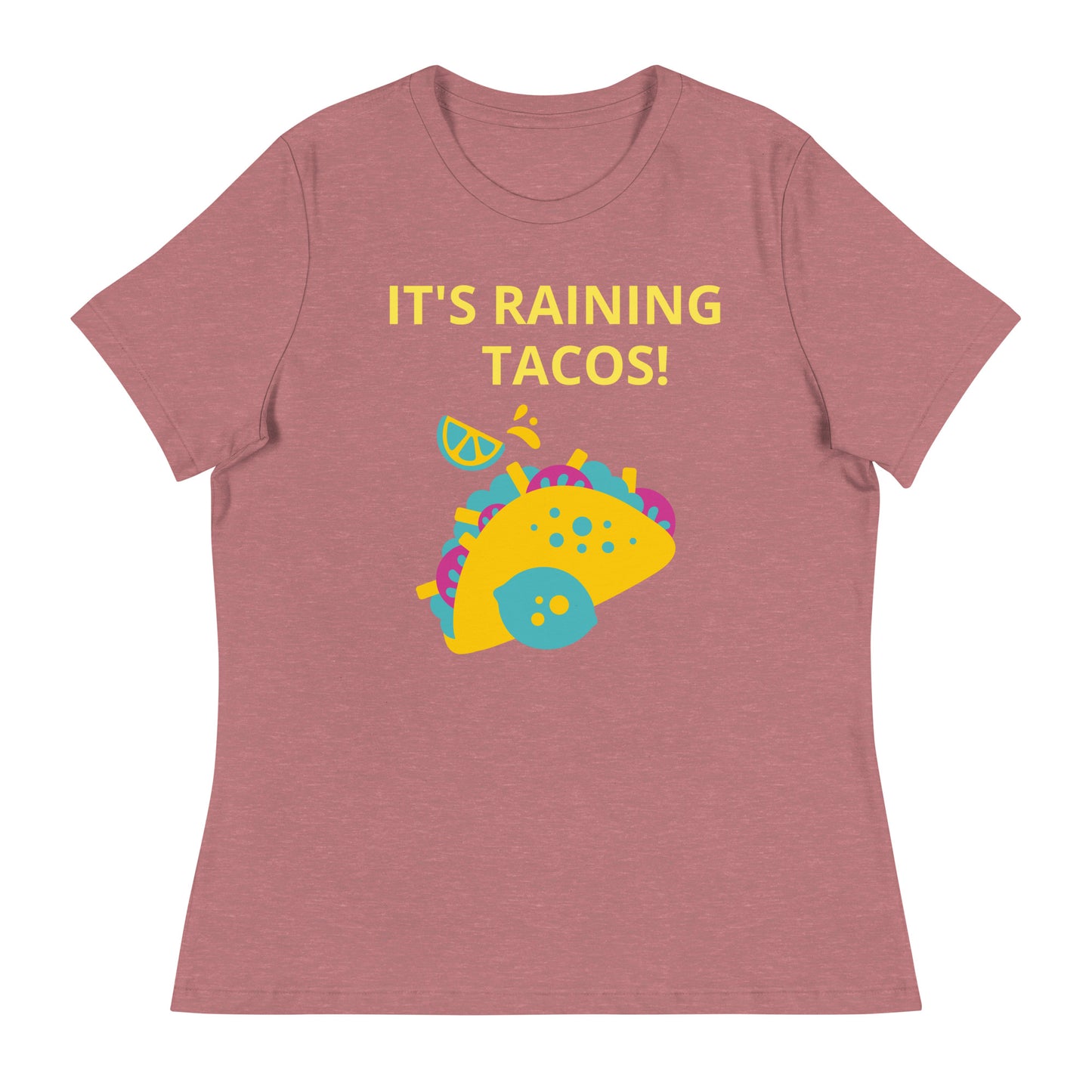 ¡Está lloviendo tacos! - Camiseta relajada para mujer - ELLACO
