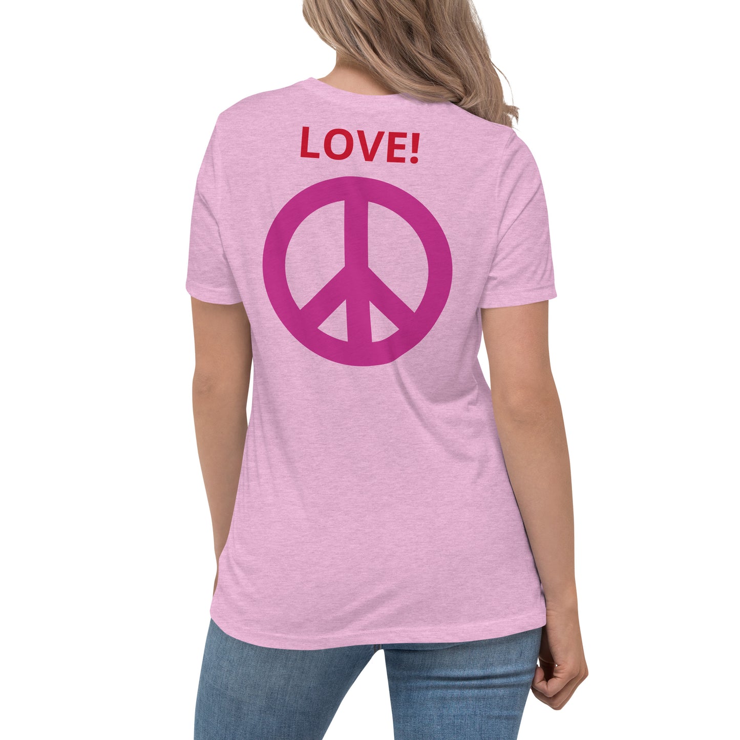 Camiseta BFF & Peace - Camiseta relajada para mujer - ELLACO