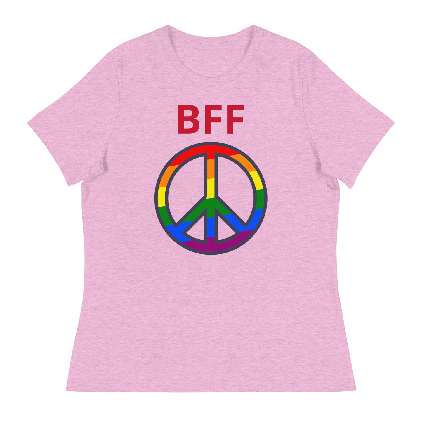 Camiseta BFF & Peace - Camiseta relajada para mujer - ELLACO