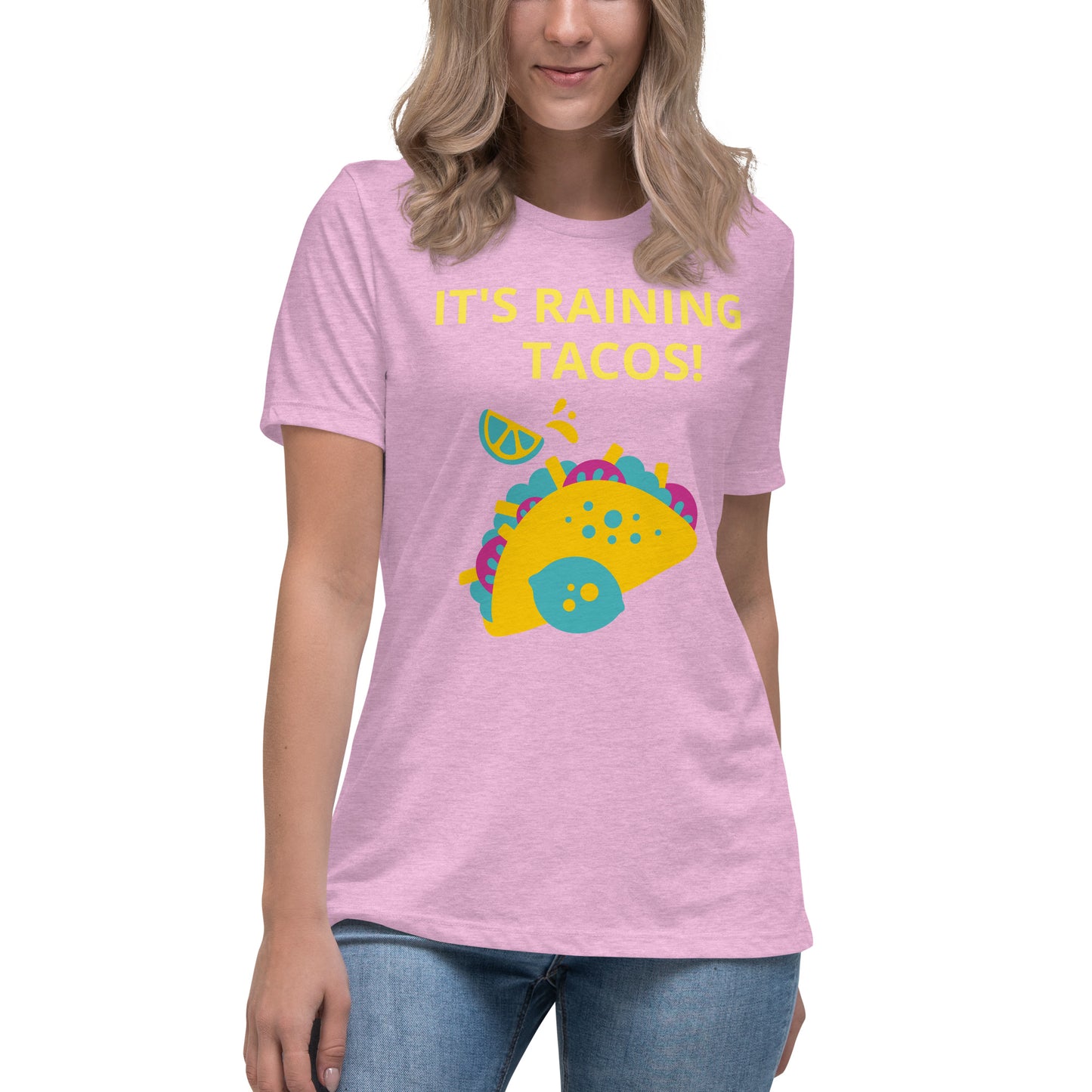 ¡Está lloviendo tacos! - Camiseta relajada para mujer - ELLACO