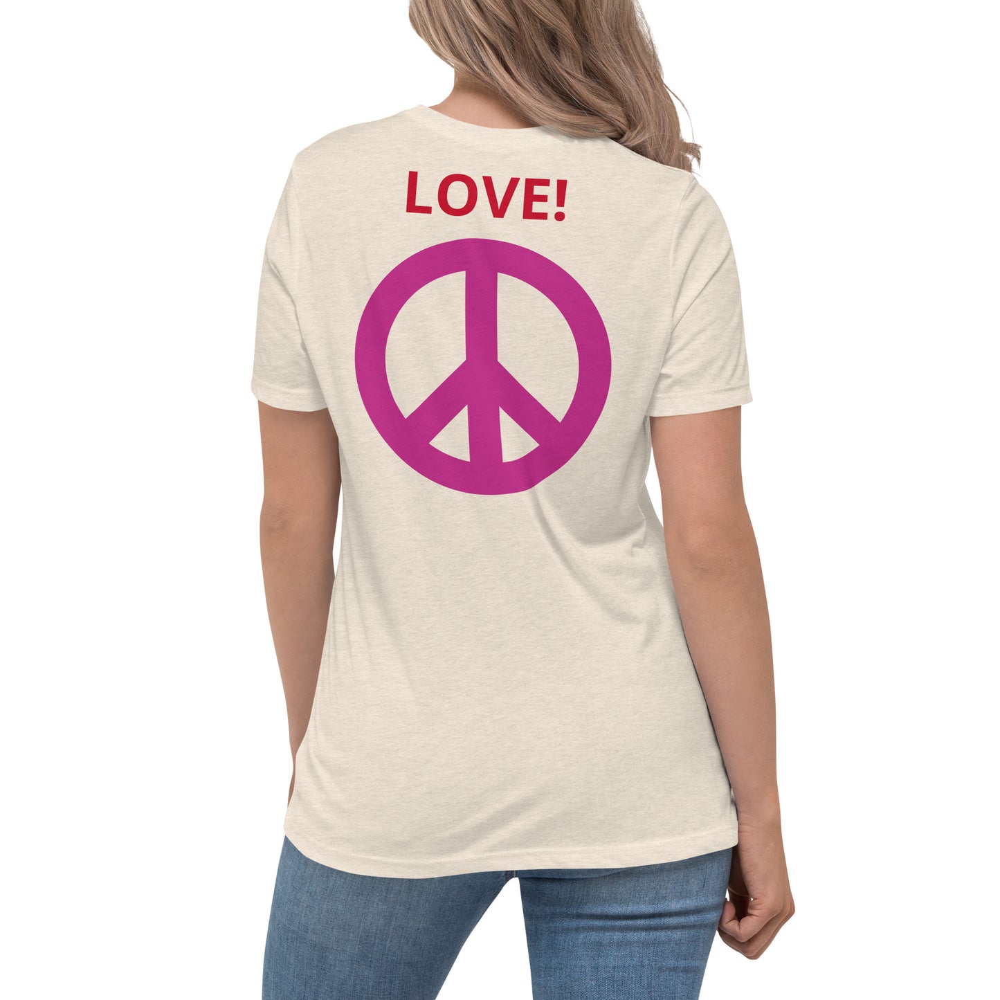 Camiseta BFF & Peace - Camiseta relajada para mujer - ELLACO