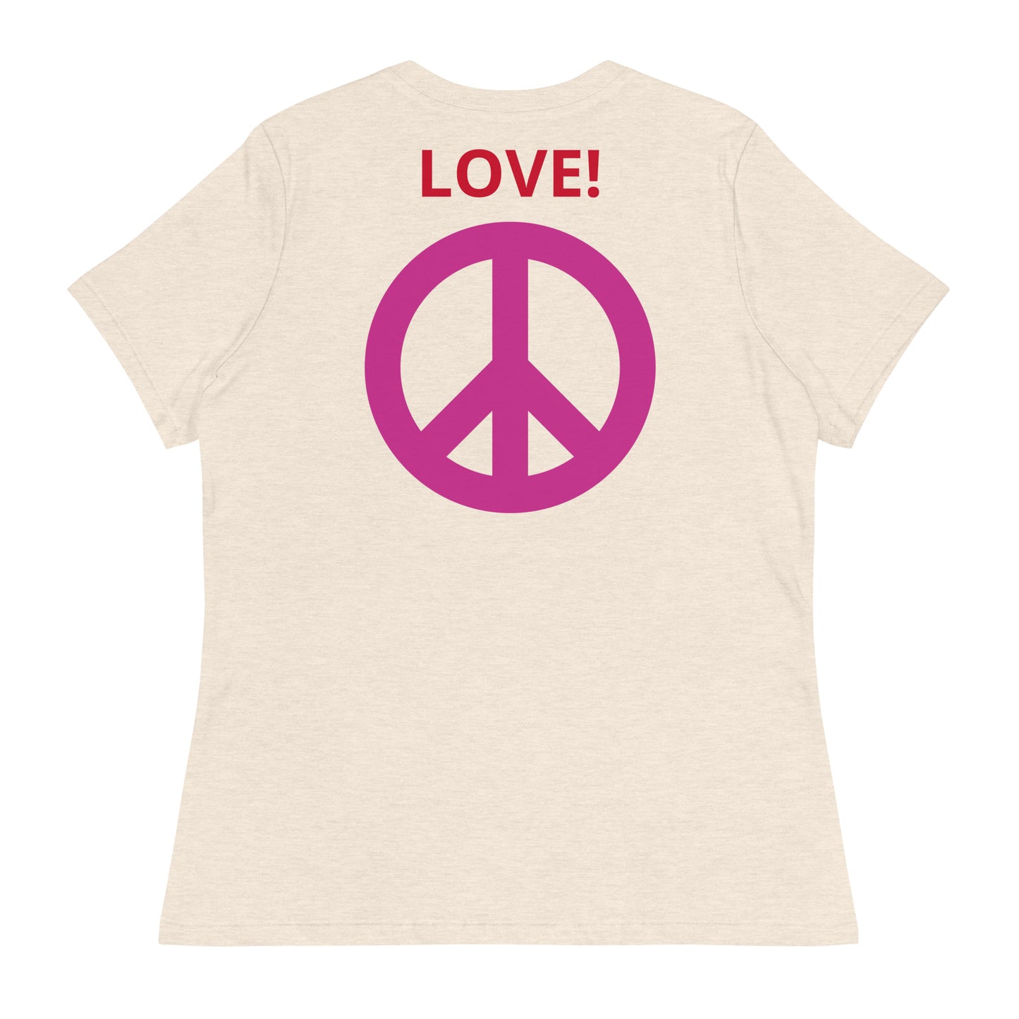 Camiseta BFF & Peace - Camiseta relajada para mujer - ELLACO