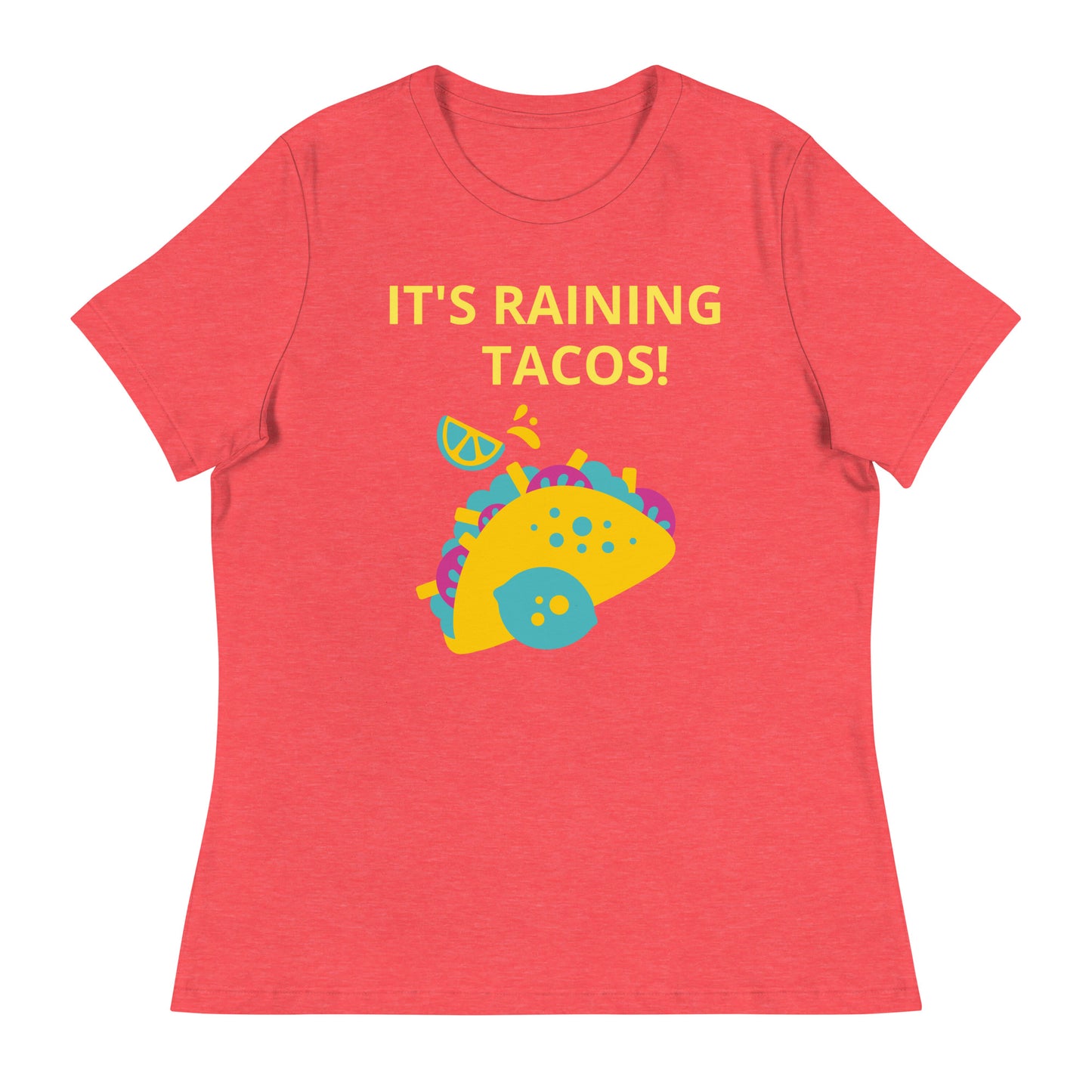¡Está lloviendo tacos! - Camiseta relajada para mujer - ELLACO