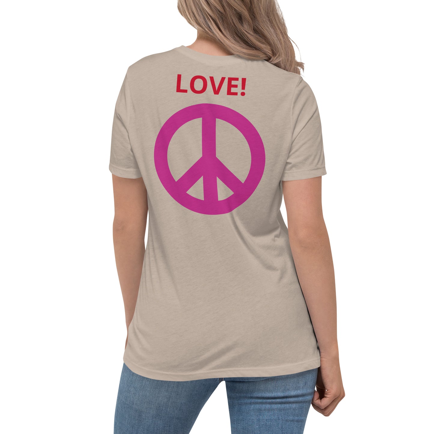 Camiseta BFF & Peace - Camiseta relajada para mujer - ELLACO