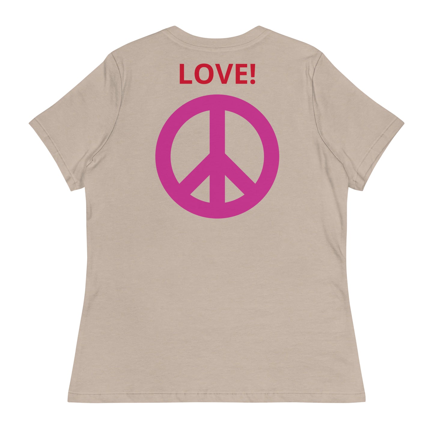Camiseta BFF & Peace - Camiseta relajada para mujer - ELLACO