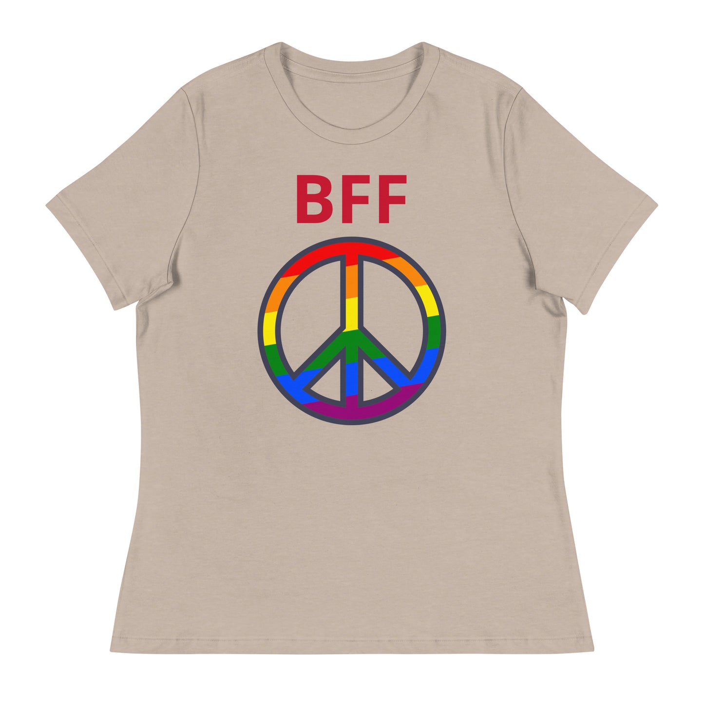 Camiseta BFF & Peace - Camiseta relajada para mujer - ELLACO