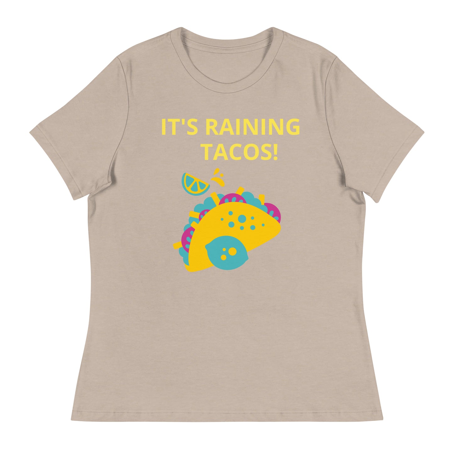 ¡Está lloviendo tacos! - Camiseta relajada para mujer - ELLACO