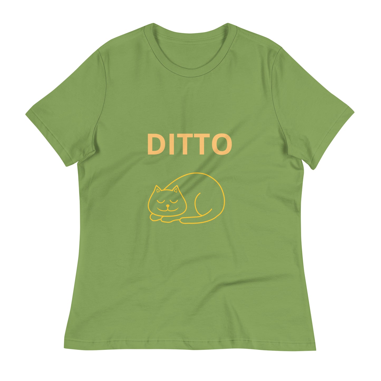 Sleeping Ditto Cat - Women's T-shirt - Bella+Canvas - ELLACO