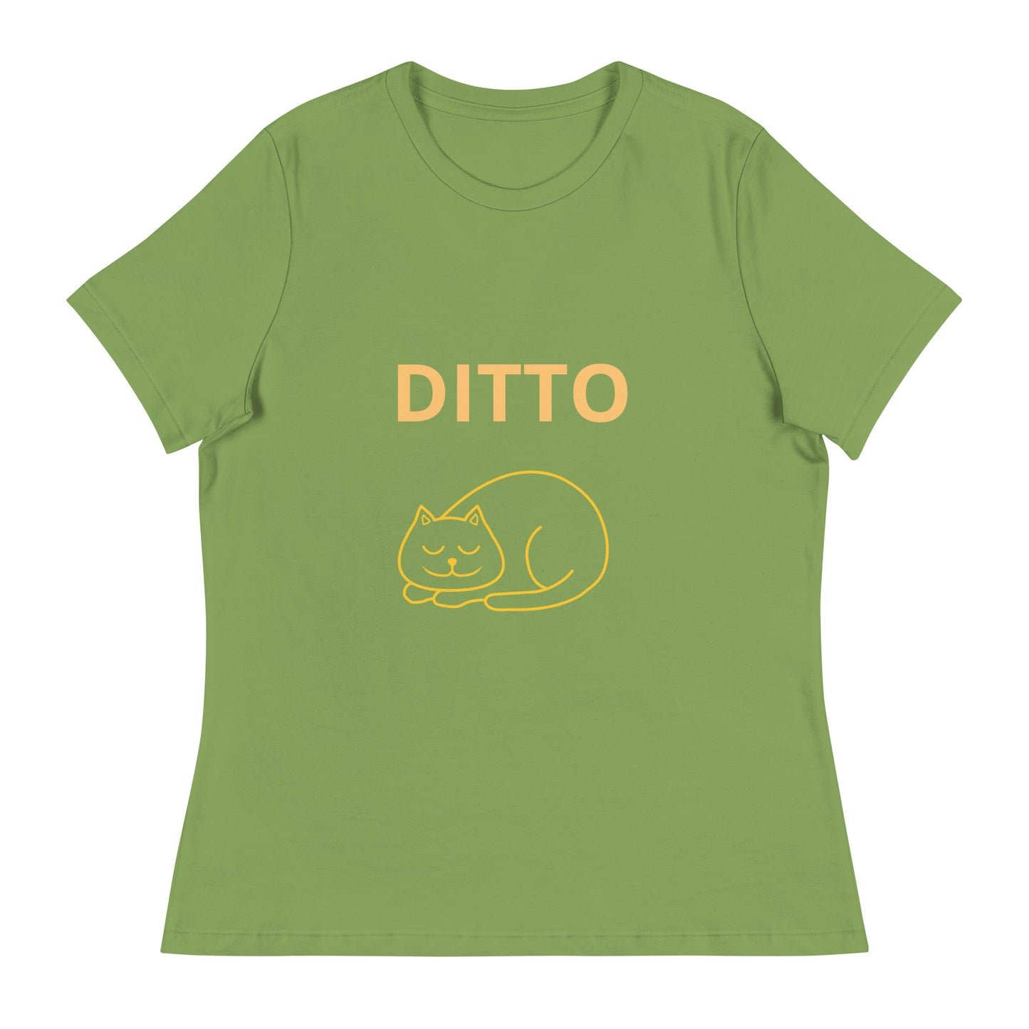 Sleeping Ditto Cat - Women's T-shirt - Bella+Canvas - ELLACO