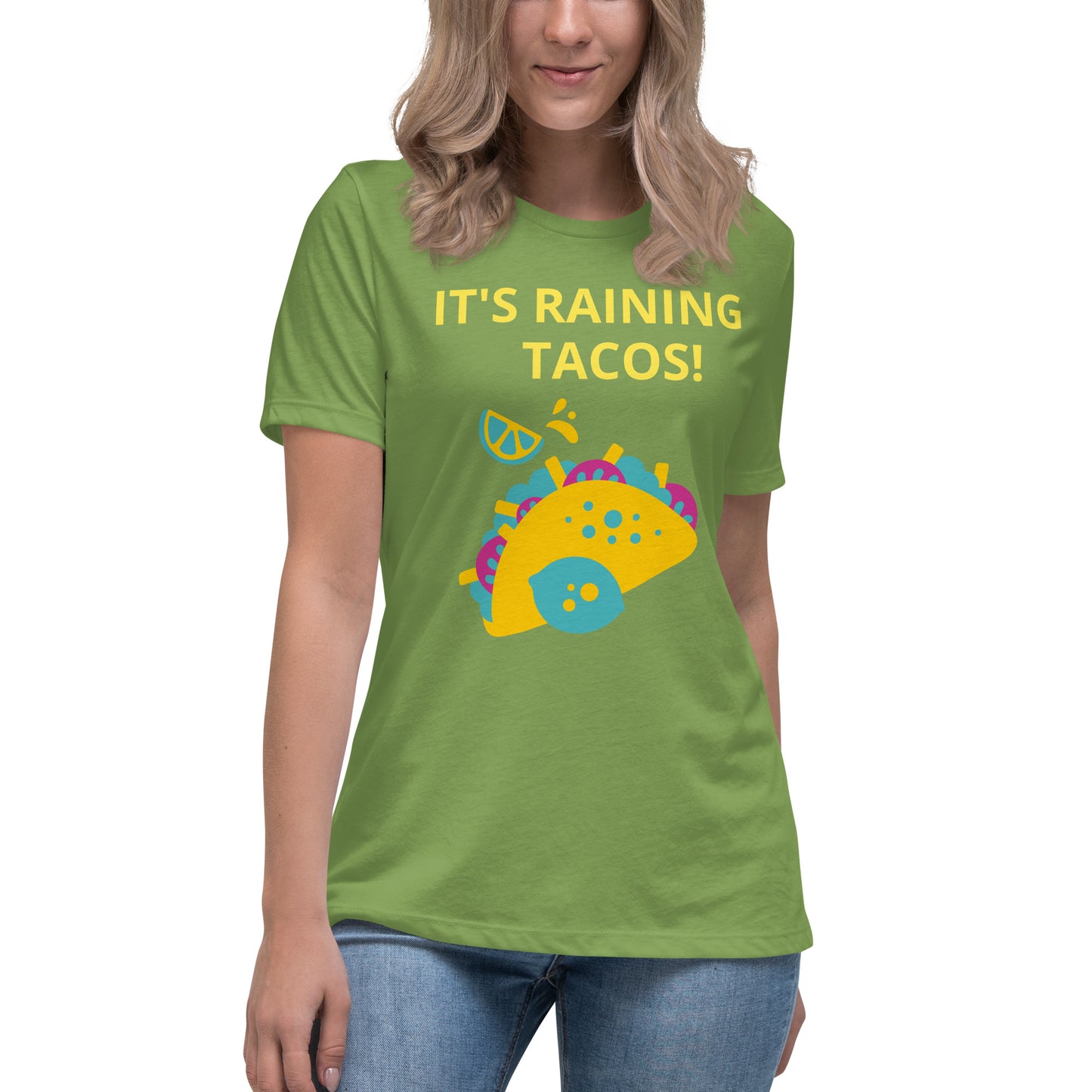 ¡Está lloviendo tacos! - Camiseta relajada para mujer - ELLACO