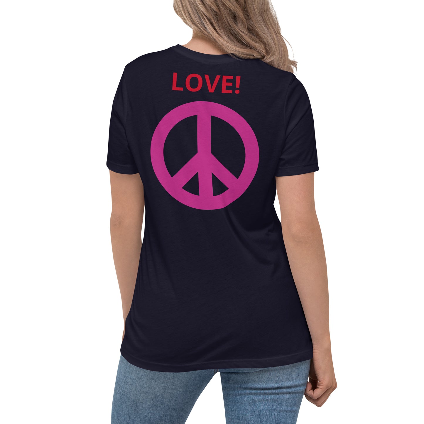 Camiseta BFF & Peace - Camiseta relajada para mujer - ELLACO
