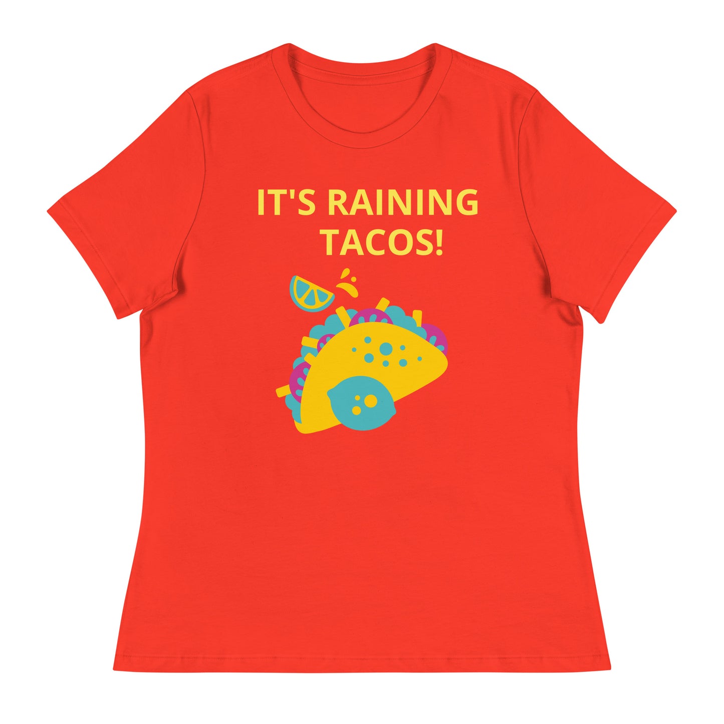 ¡Está lloviendo tacos! - Camiseta relajada para mujer - ELLACO