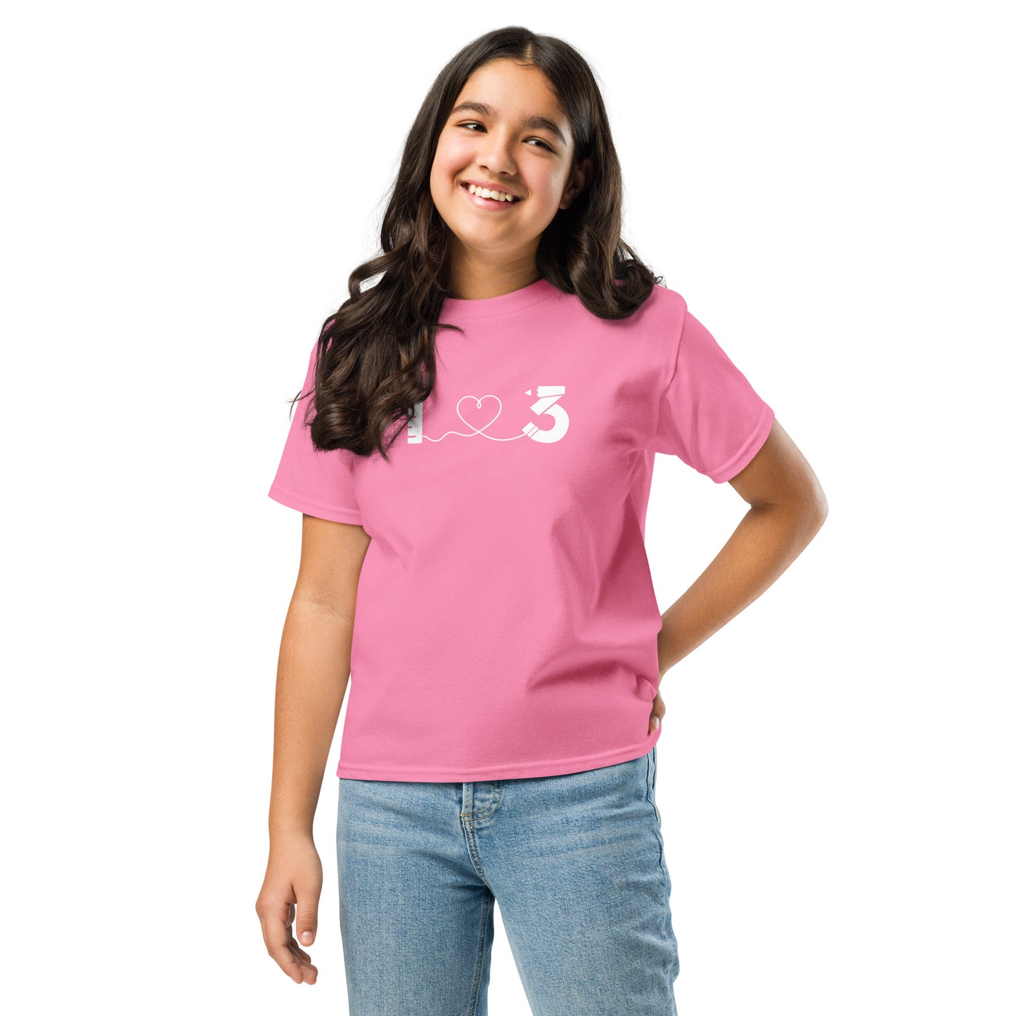 Camiseta clásica para jóvenes - Gildan - LAUSD - ThirdStreetES - HeartString