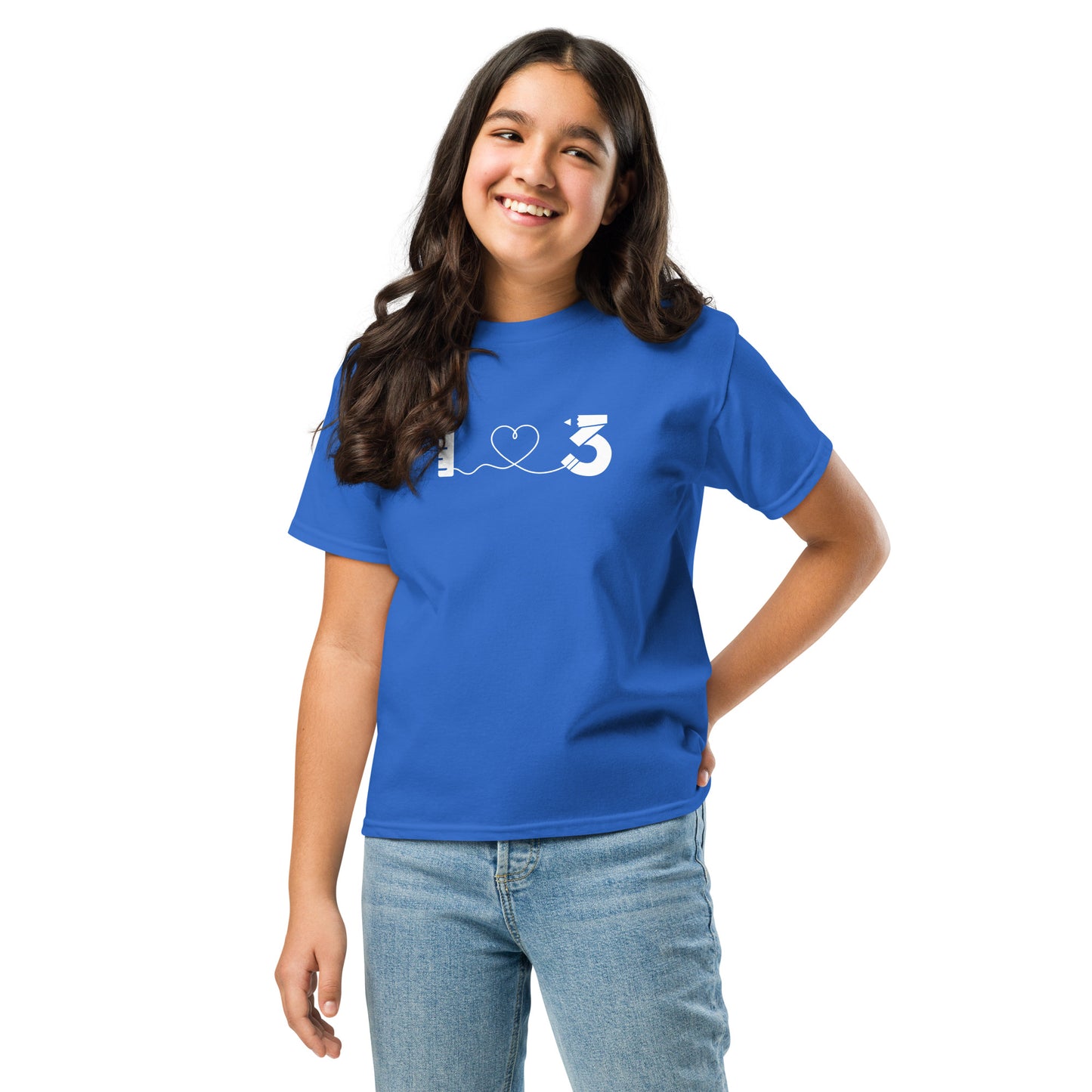 Camiseta clásica para jóvenes - Gildan - LAUSD - ThirdStreetES - HeartString